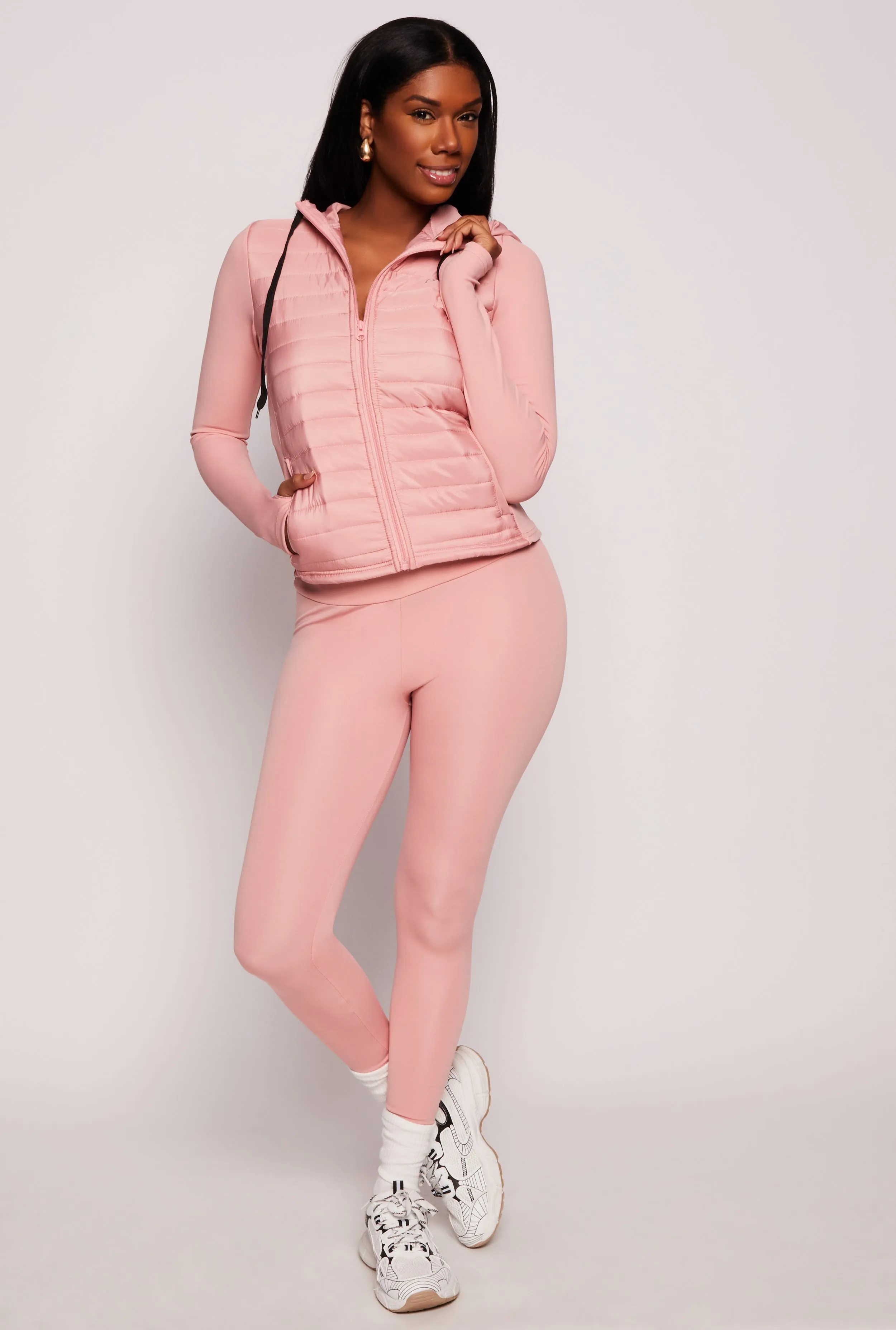 Hooded Puffer Track Jacket sold by Rainbow product image thumbnail 2