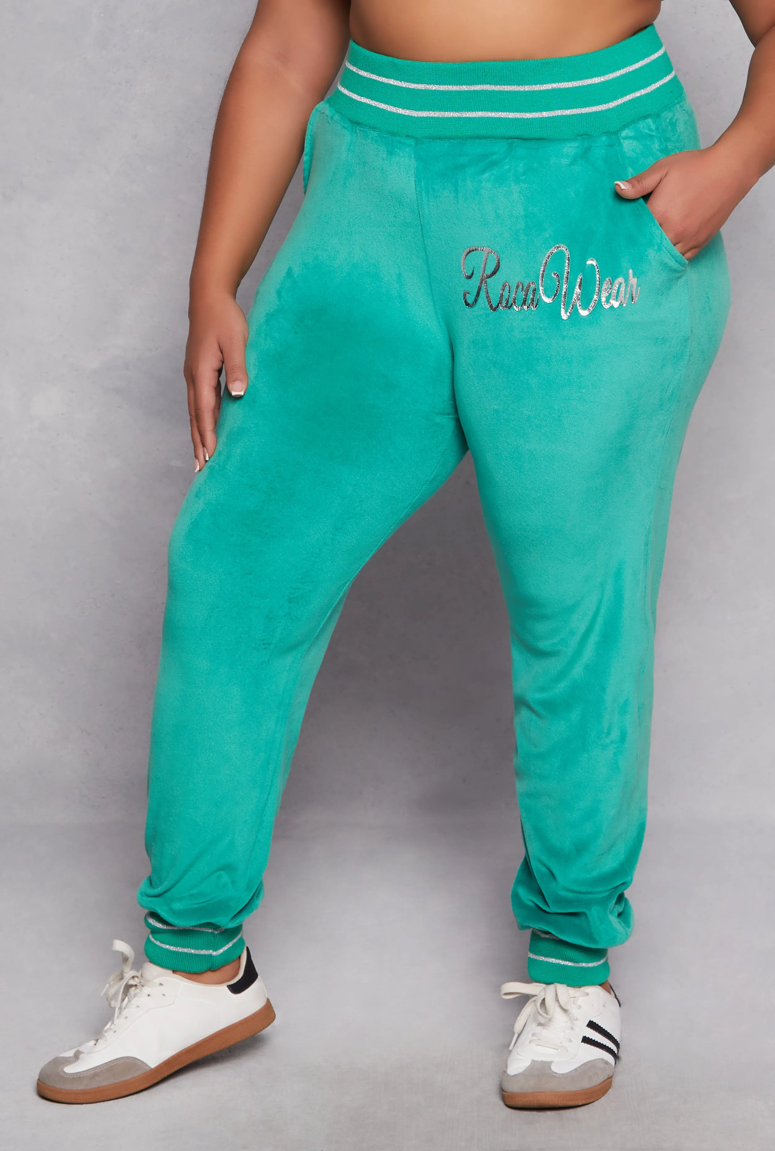 Plus Size Rocawear Velour Joggers sold by Rainbow product image thumbnail 2