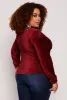 Plus Size Velour Zip Front Hoodie sold by Rainbow