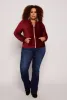 Plus Size Velour Zip Front Hoodie sold by Rainbow