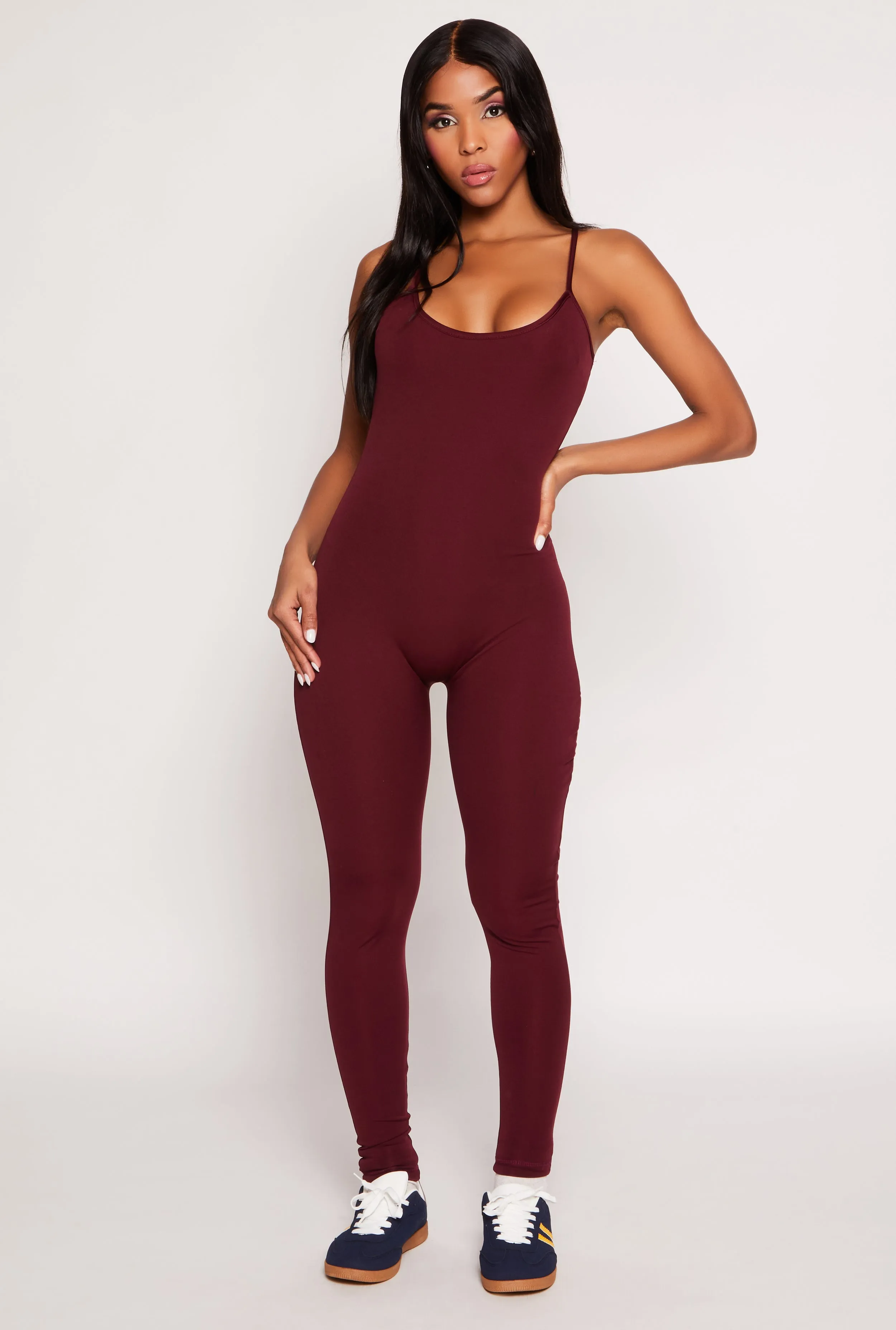 Activewear Scoop Neck Cami Catsuit sold by Rainbow