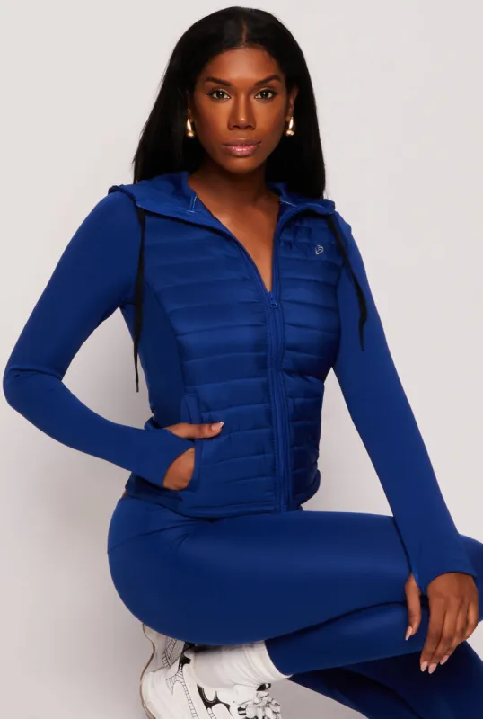 Hooded Puffer Track Jacket sold by Rainbow