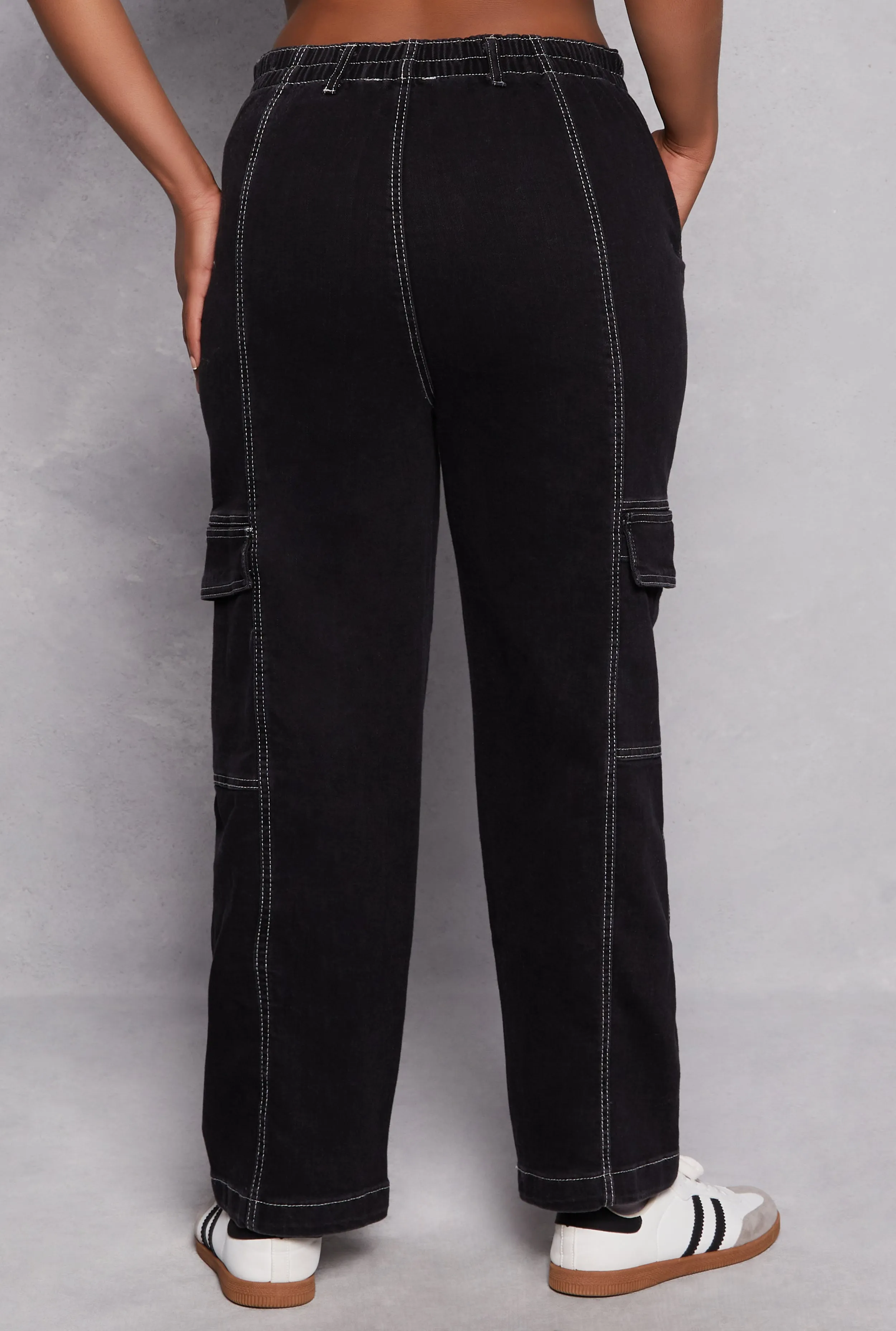 Plus Size Almost Famous Cargo Skater Jeans sold by Rainbow product image thumbnail 3