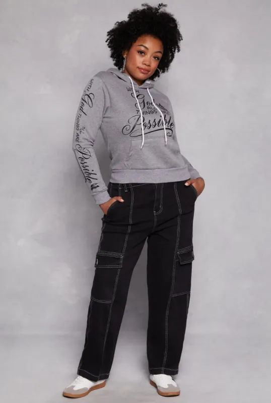 Plus Size Almost Famous Cargo Skater Jeans sold by Rainbow