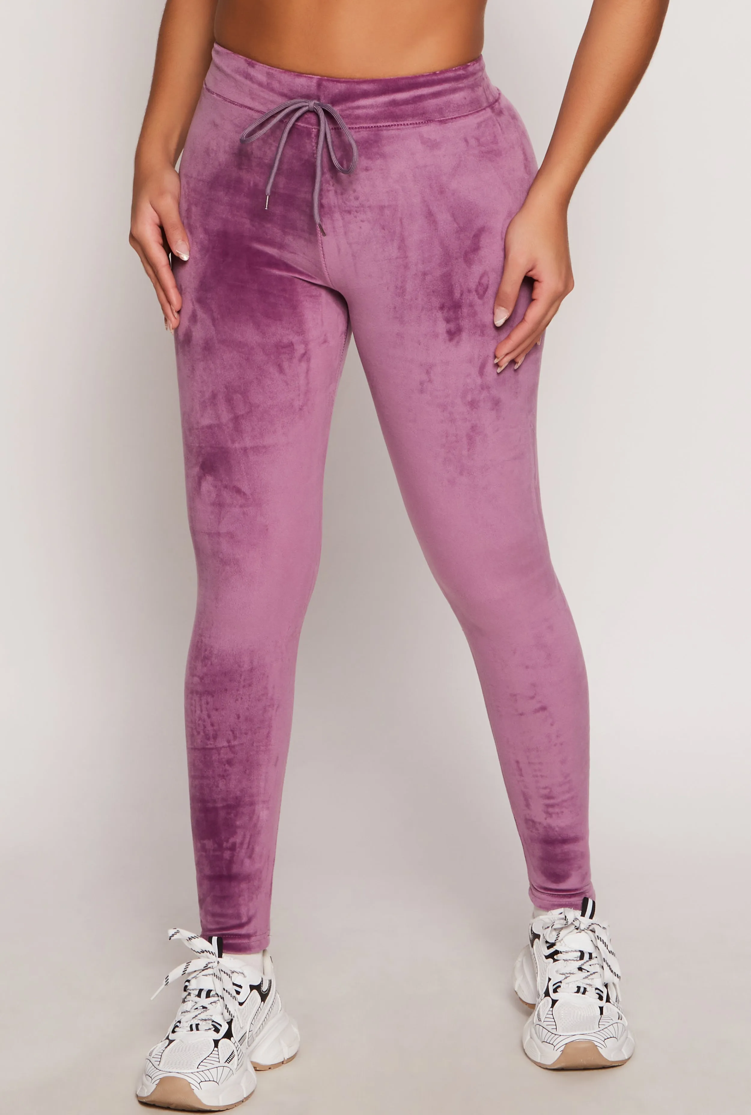 High Waisted Velour Drawstring Pants sold by Rainbow product image thumbnail 2