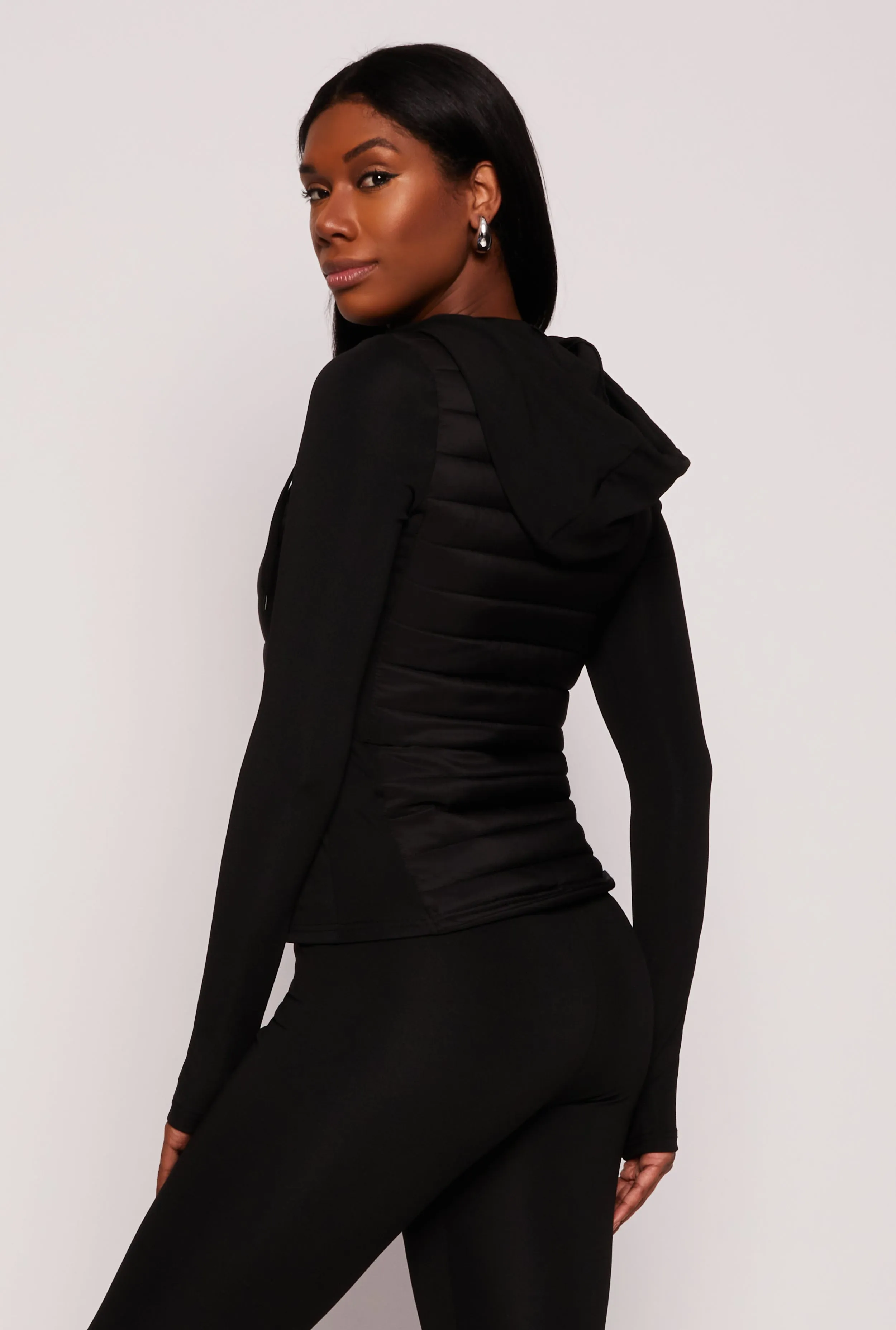 Hooded Puffer Track Jacket sold by Rainbow product image thumbnail 3