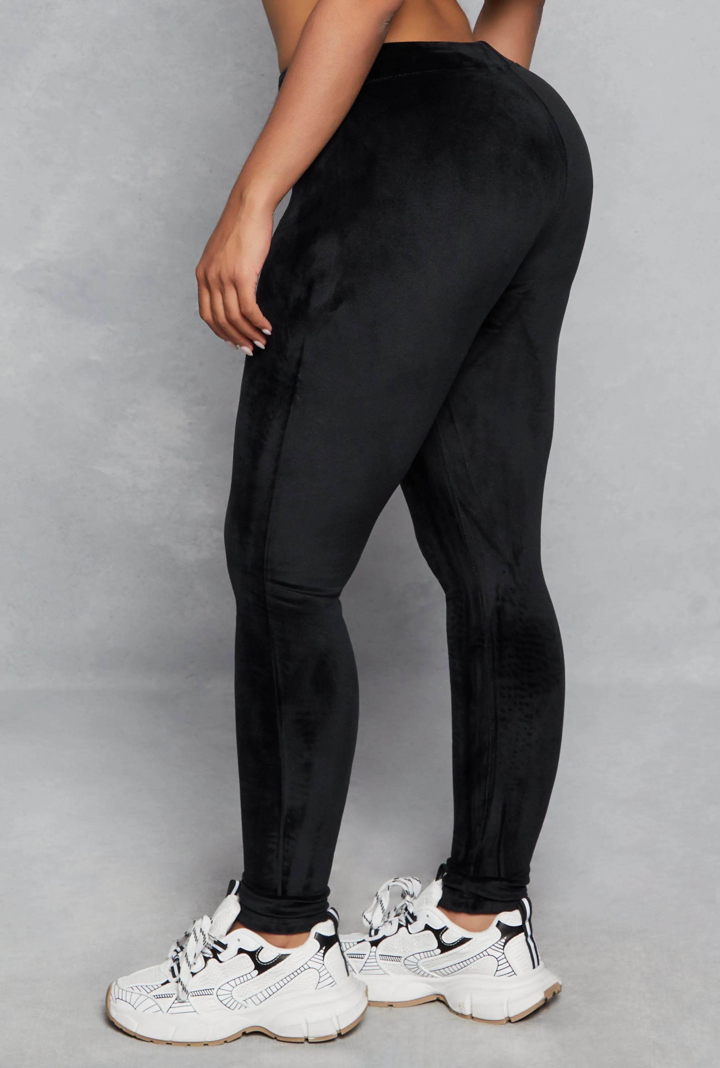 High Waisted Velour Drawstring Pants sold by Rainbow product image thumbnail 3
