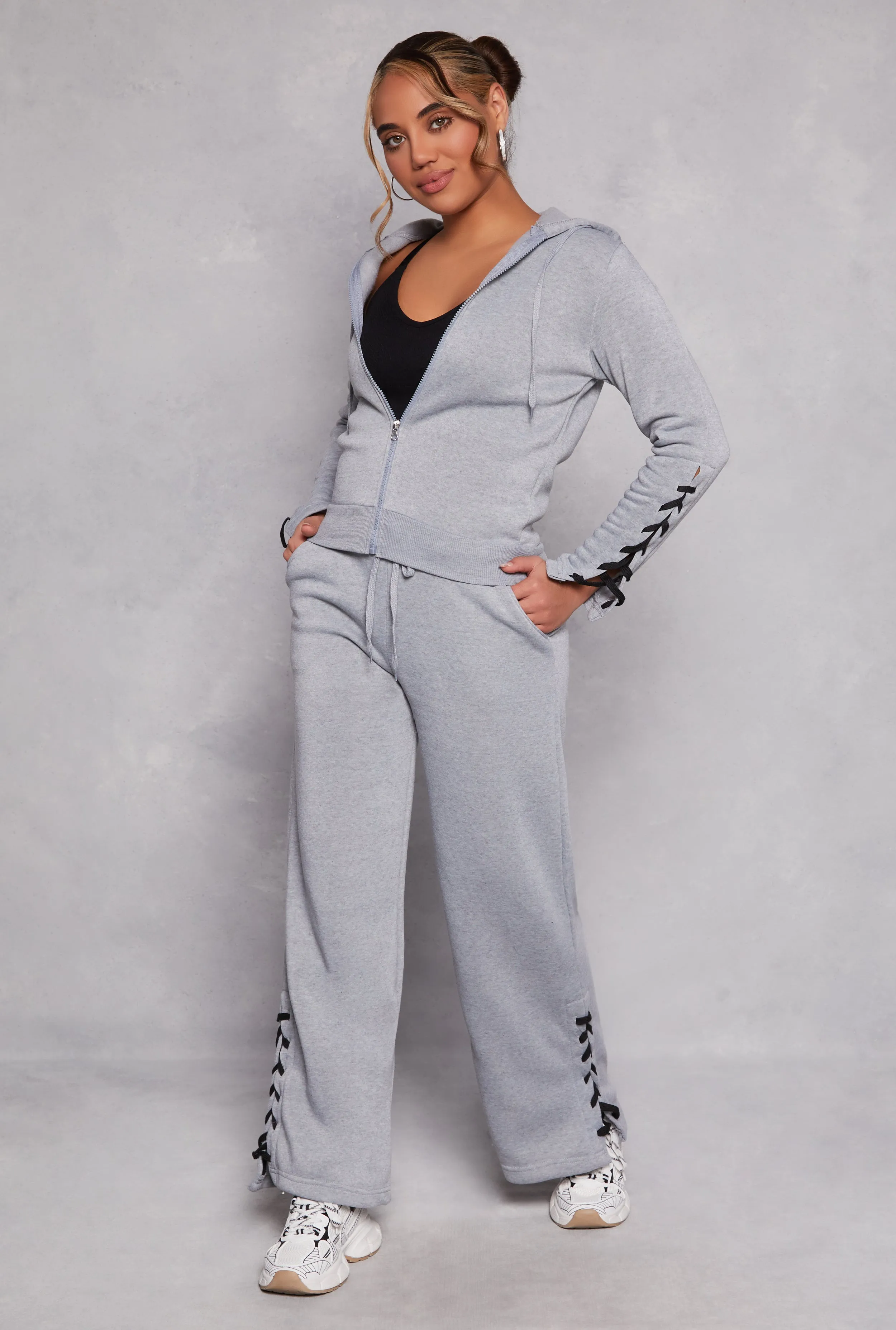 Lace Up Side Sweatpants sold by Rainbow