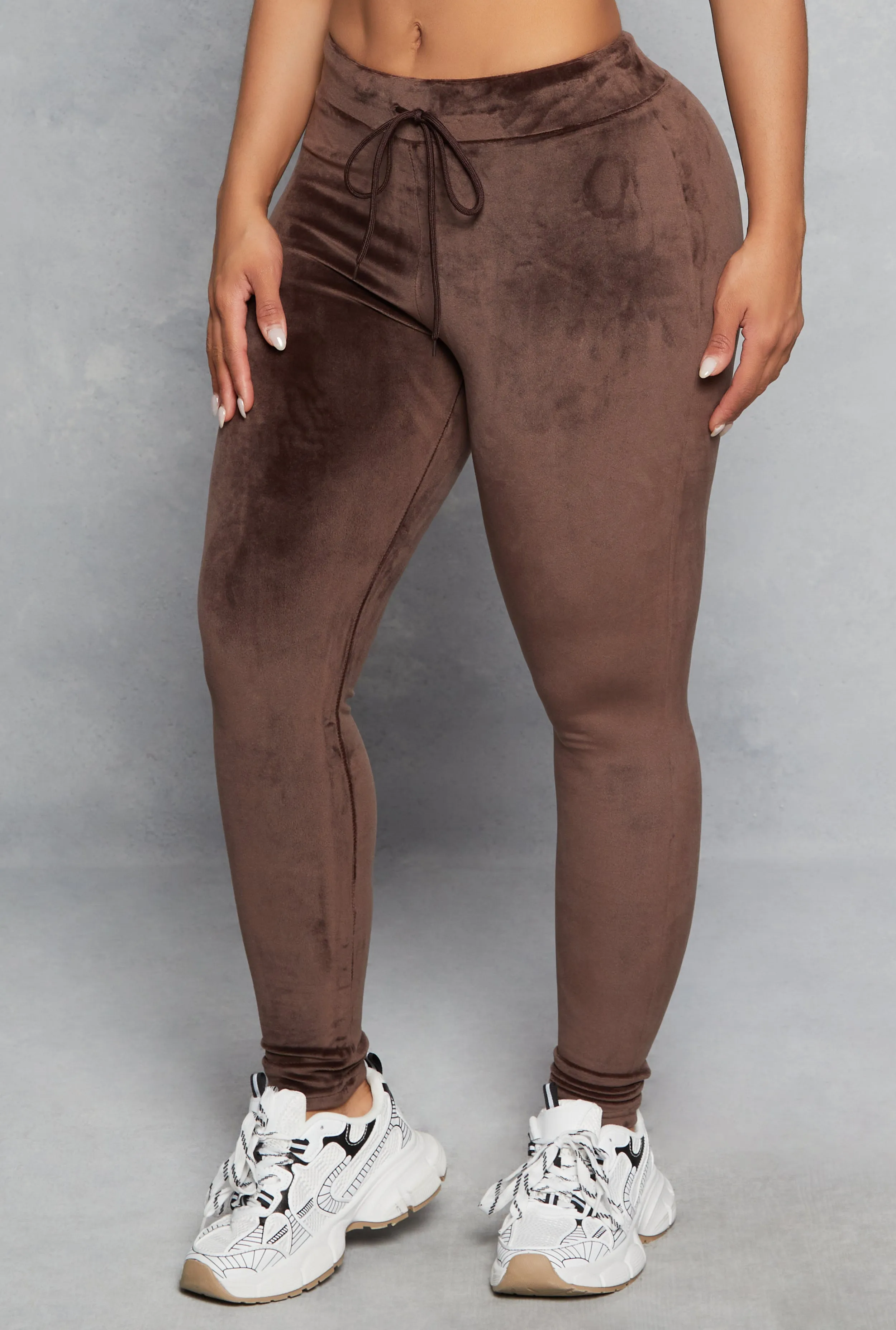 High Waisted Velour Drawstring Pants sold by Rainbow product image thumbnail 2