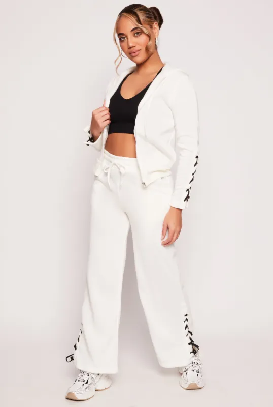 Lace Up Side Sweatpants sold by Rainbow