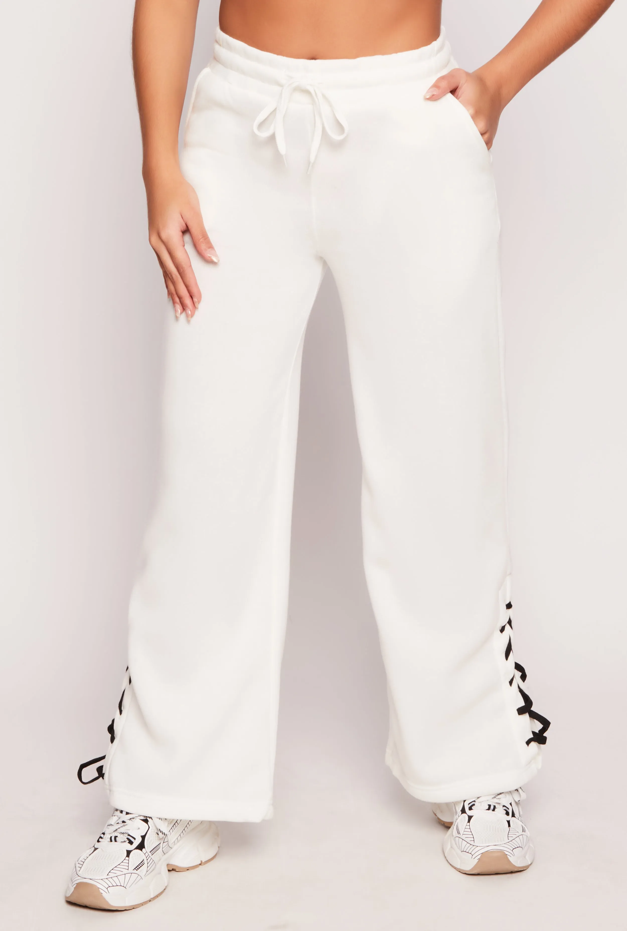Lace Up Side Sweatpants sold by Rainbow product image thumbnail 2