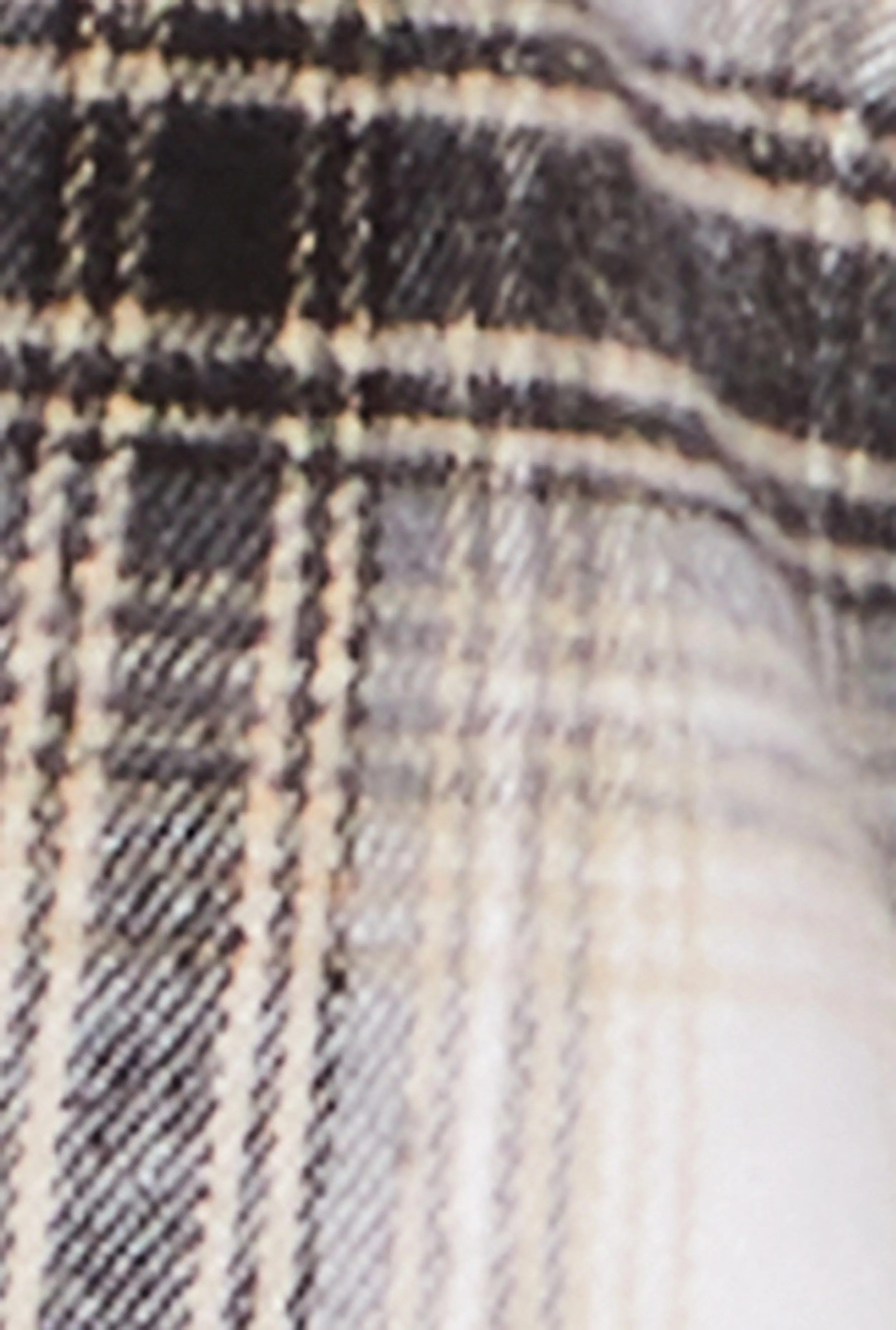 Plus Size Flannel Plaid Button Front Shacket sold by Rainbow product image thumbnail 4