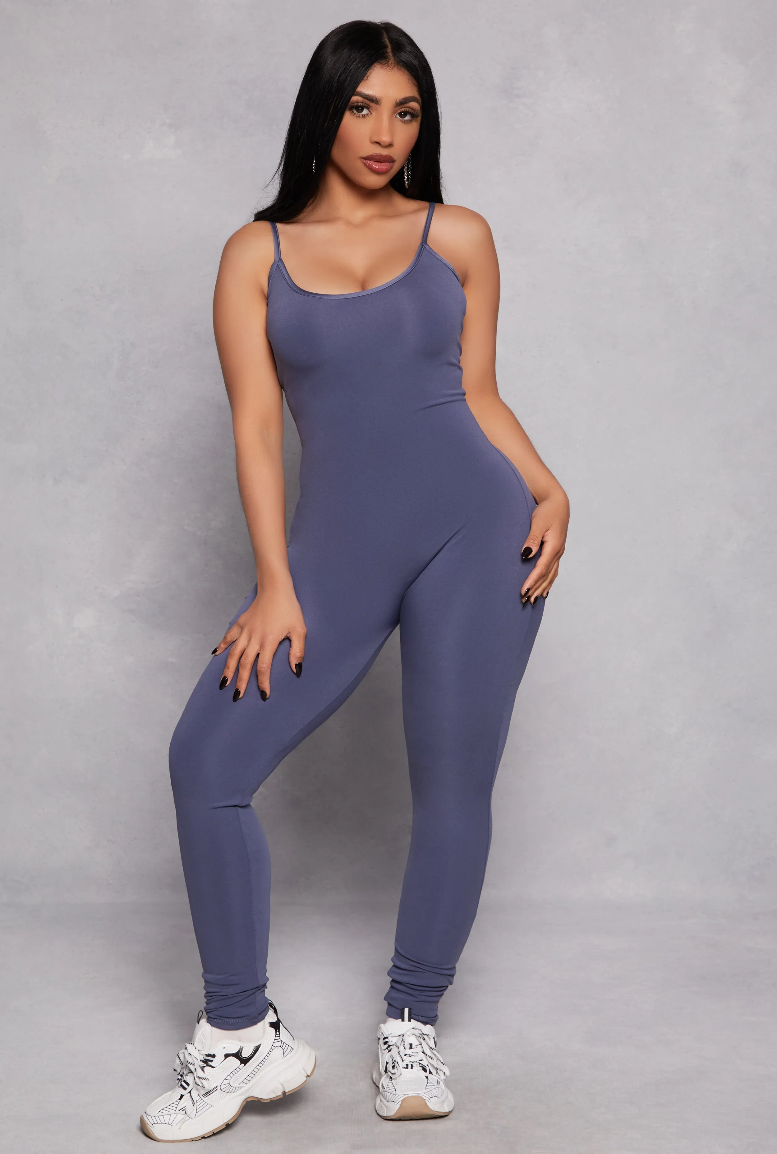 Activewear Scoop Neck Cami Catsuit sold by Rainbow