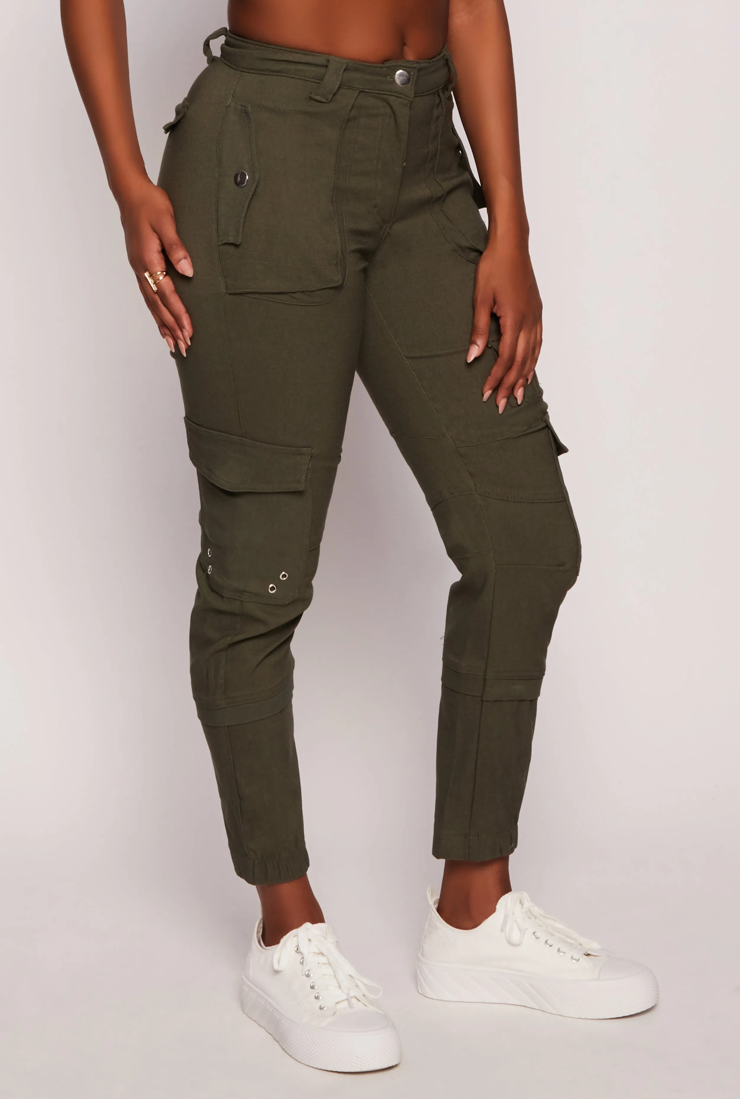 Hyperstretch High Waisted Cargo Joggers sold by Rainbow product image thumbnail 2