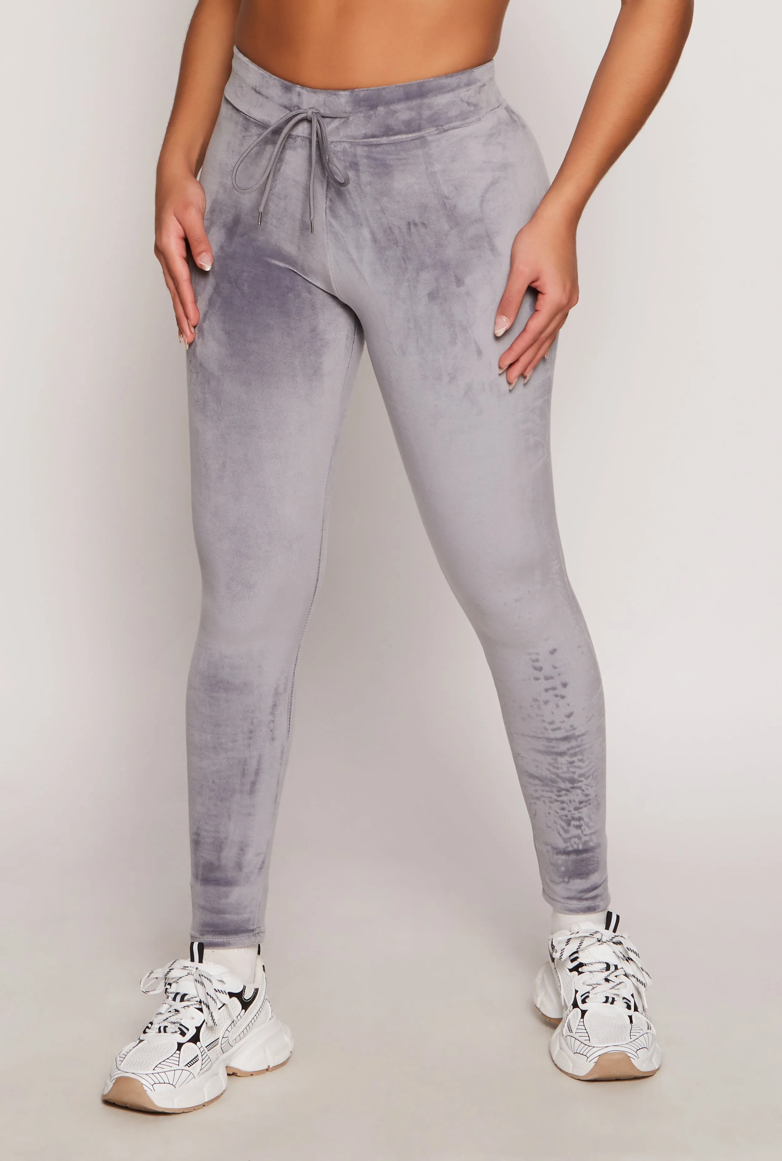 High Waisted Velour Drawstring Pants sold by Rainbow product image thumbnail 2