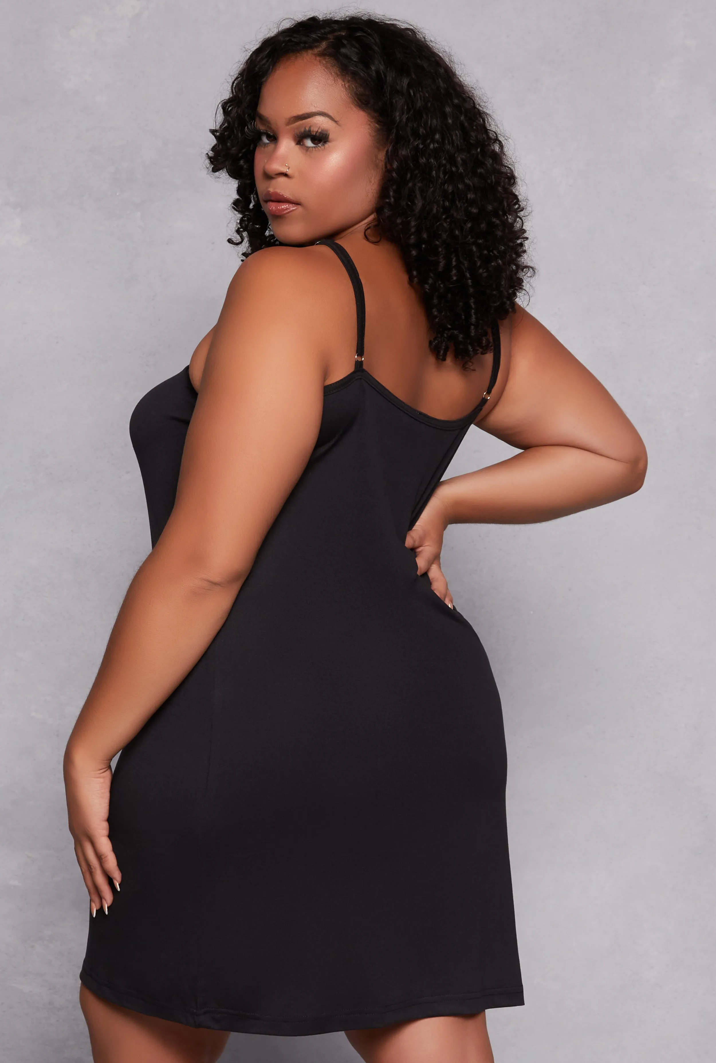 Plus Size Be You Be Loved Graphic Cami Nightgown with Robe sold by Rainbow product image thumbnail 5