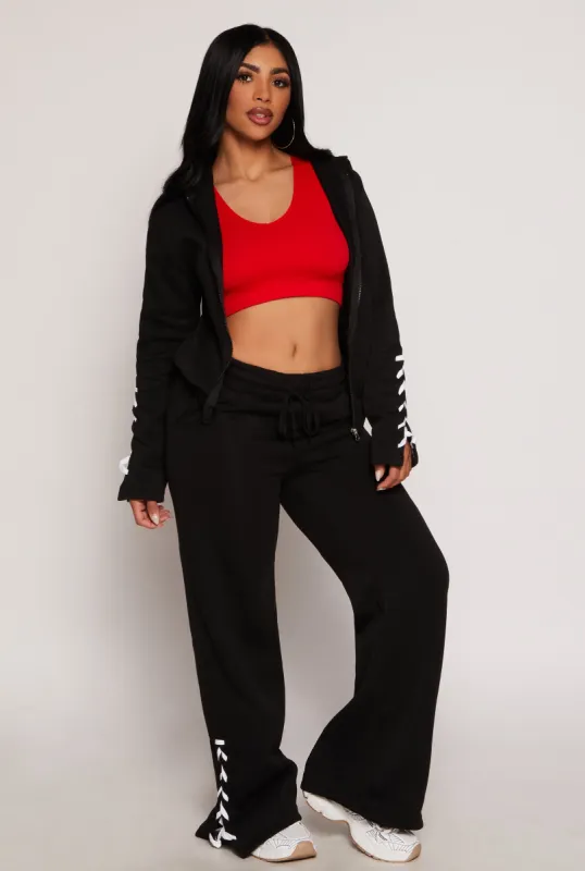 Lace Up Side Sweatpants sold by Rainbow