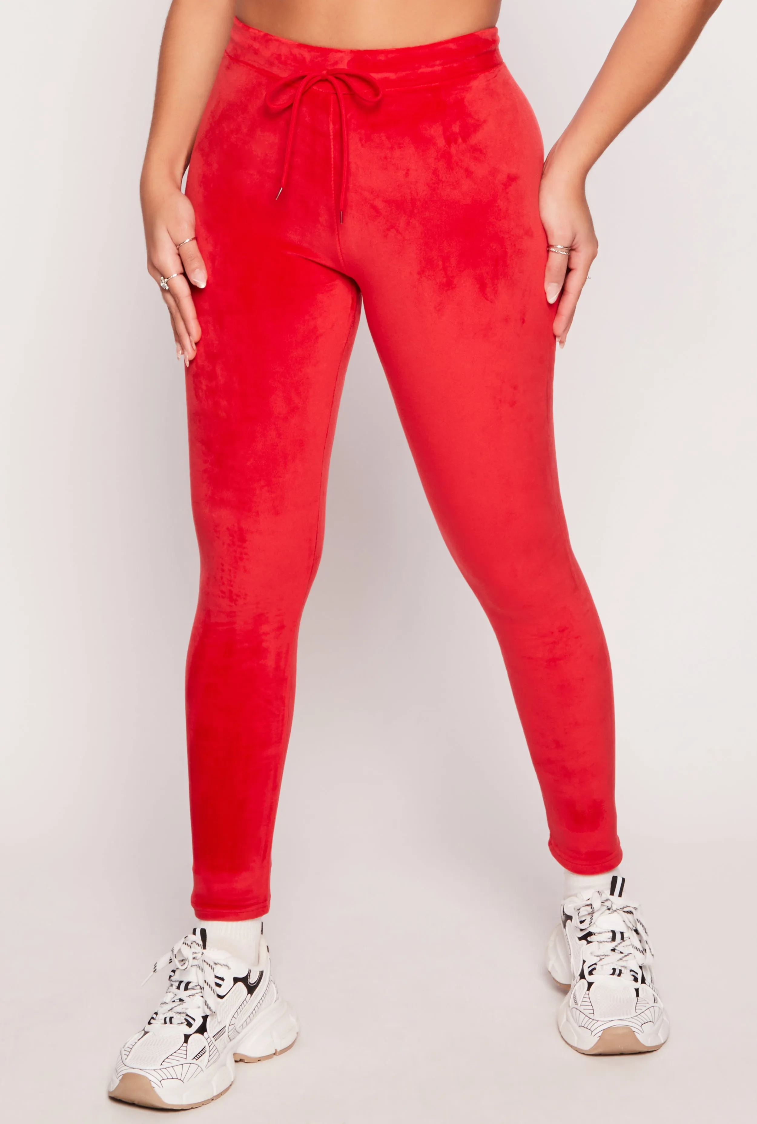 High Waisted Velour Drawstring Pants sold by Rainbow product image thumbnail 2