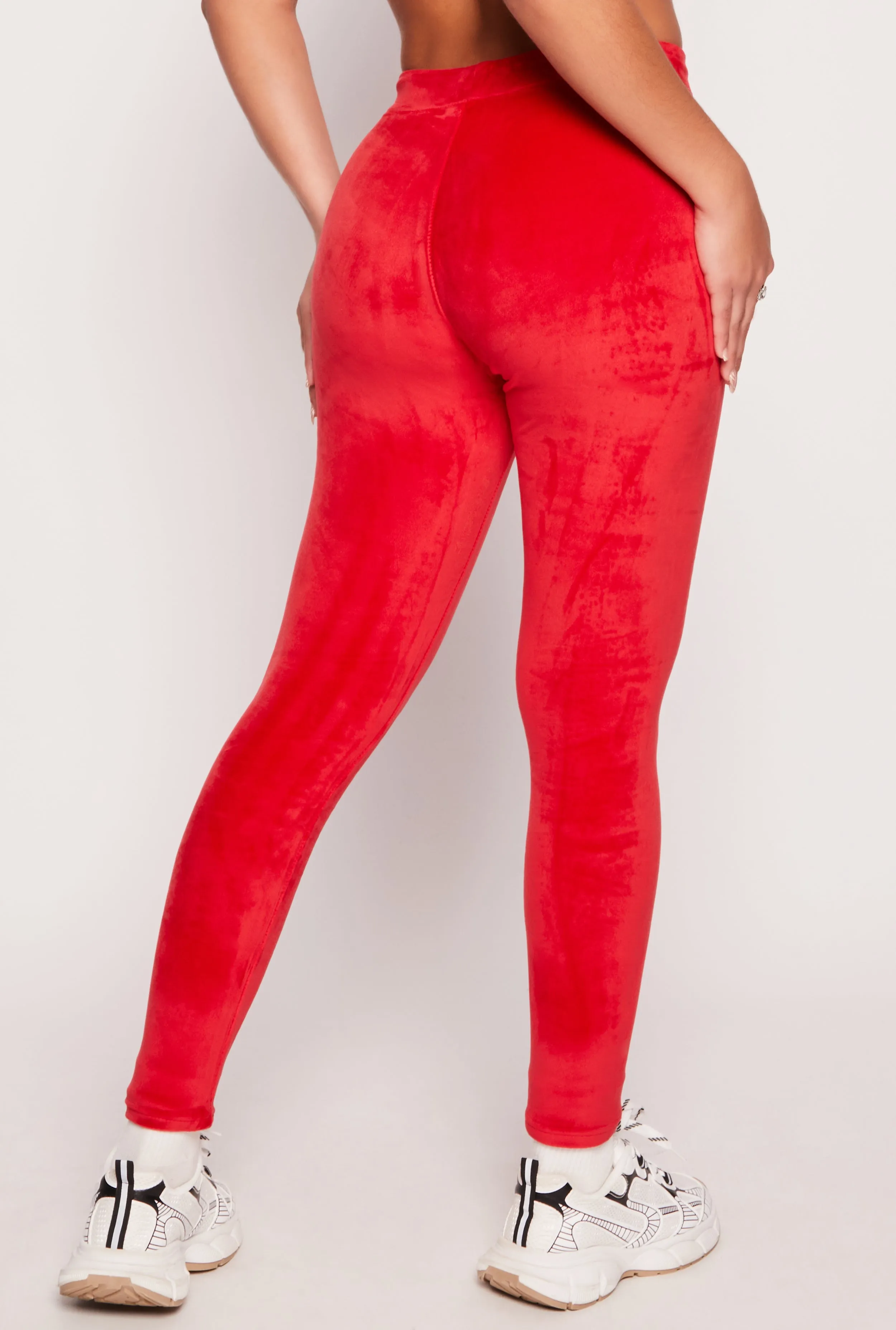 High Waisted Velour Drawstring Pants sold by Rainbow product image thumbnail 3