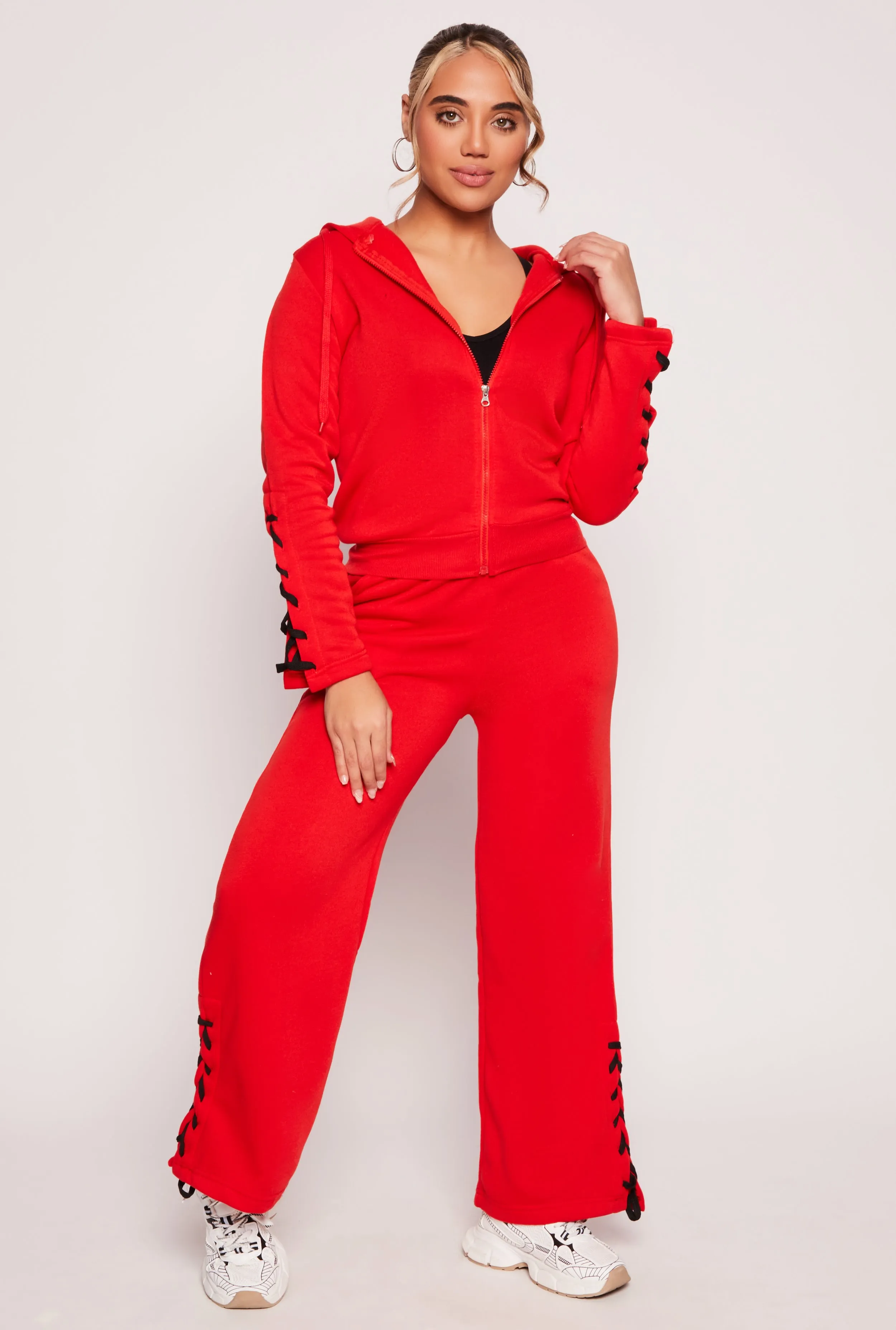 Lace Up Side Sweatpants sold by Rainbow