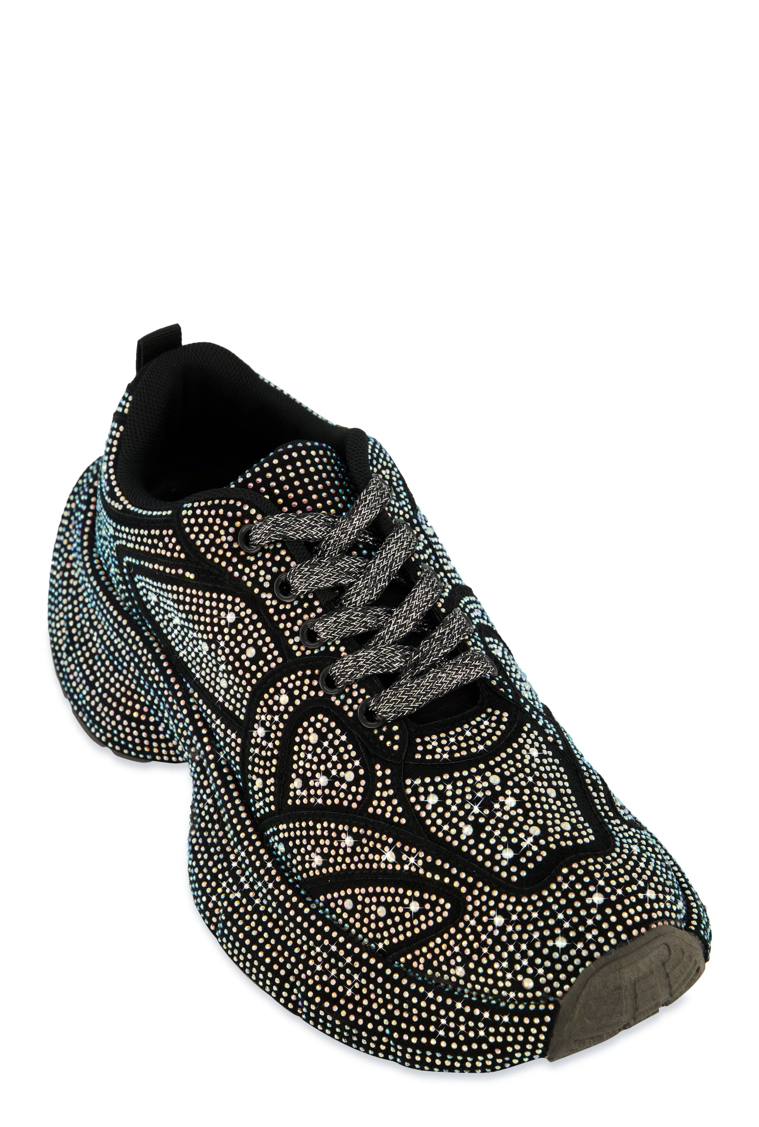 Rhinestone Studded Chunky Platform Sneakers sold by Rainbow