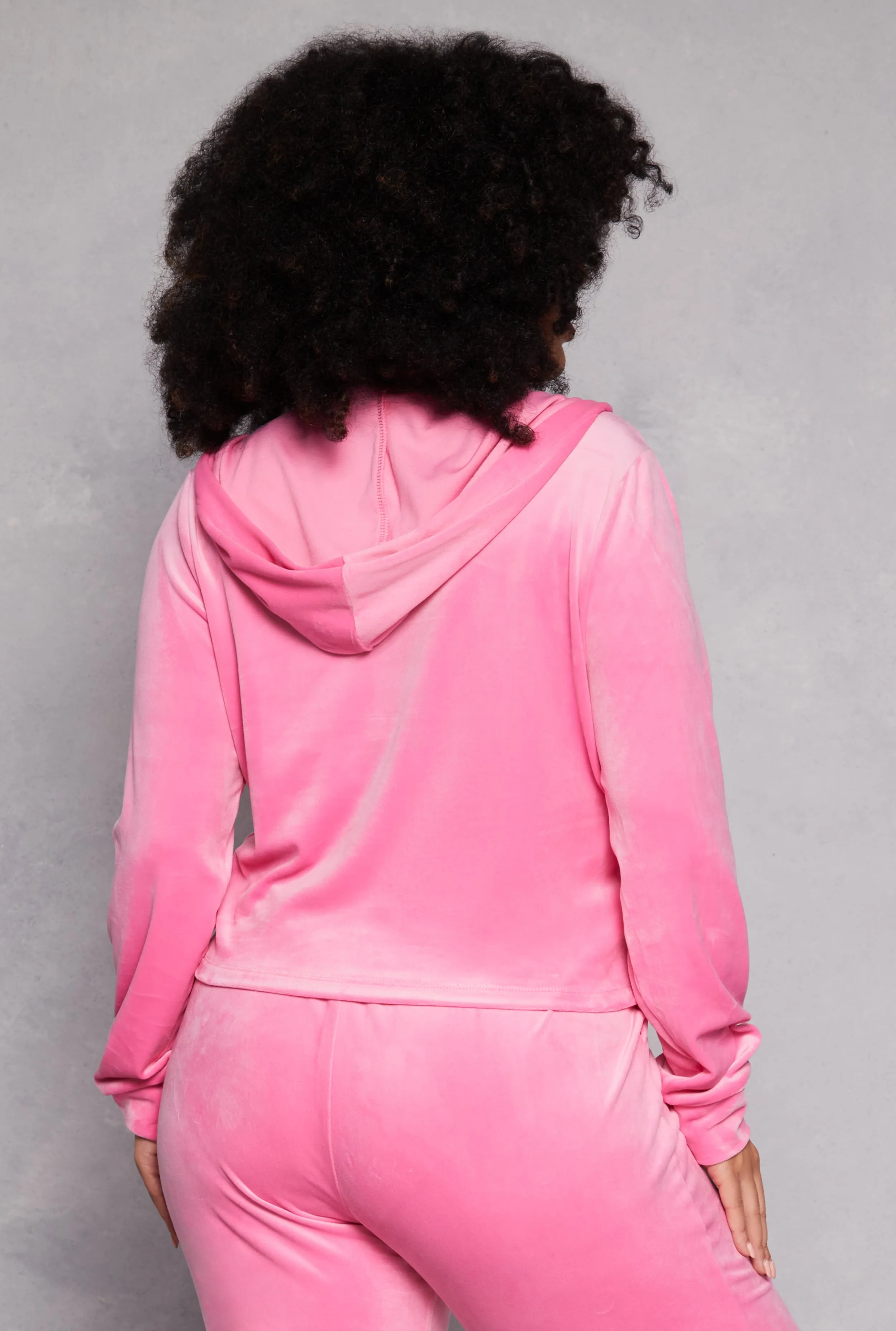 Plus Size Iris Velour Hooded Sweatshirt sold by Rainbow product image thumbnail 3