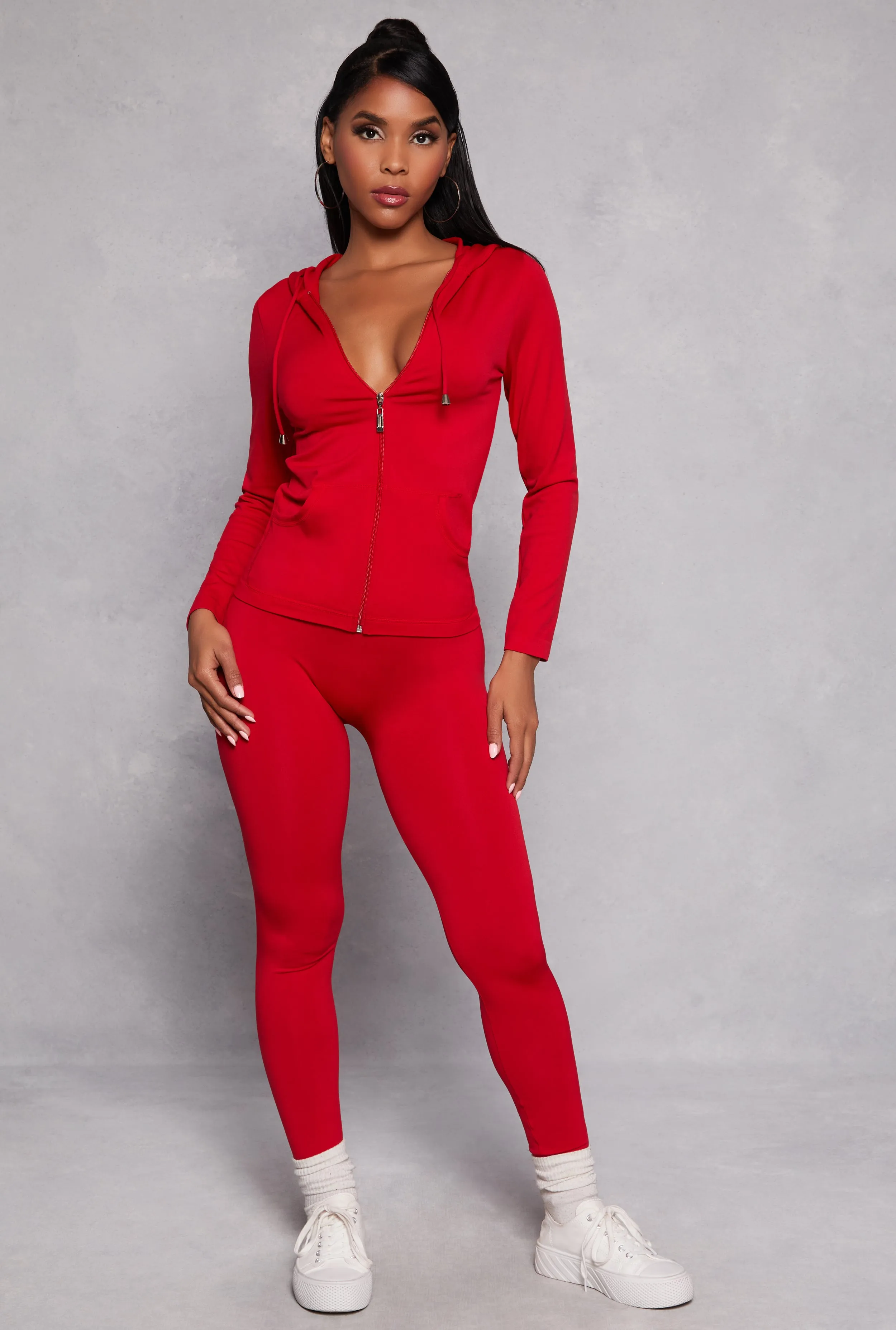 Seamless Zip Front Hooded Top sold by Rainbow product image thumbnail 2