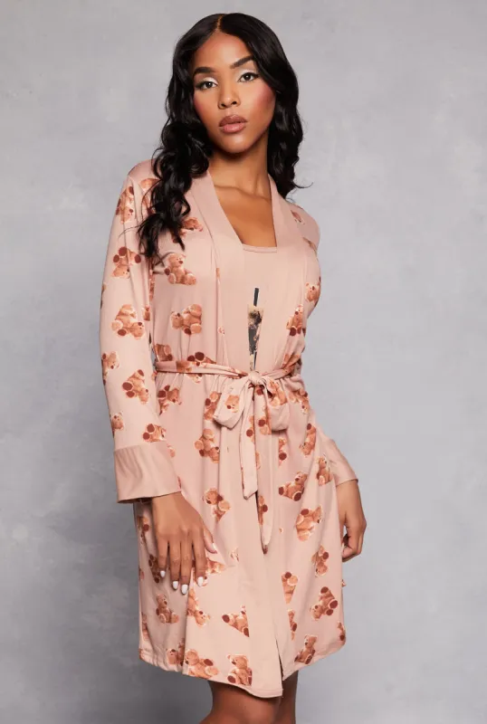 Self Love Club Graphic Nightgown with Robe sold by Rainbow