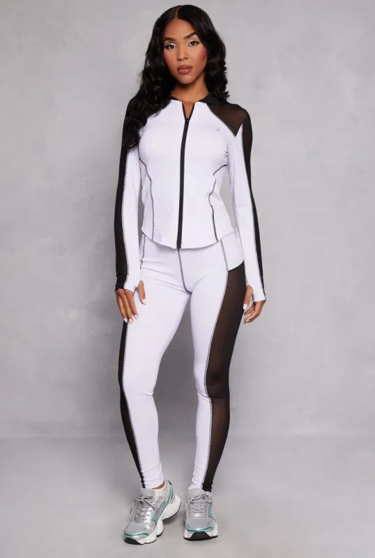 Mesh Insert Active Leggings sold by Rainbow