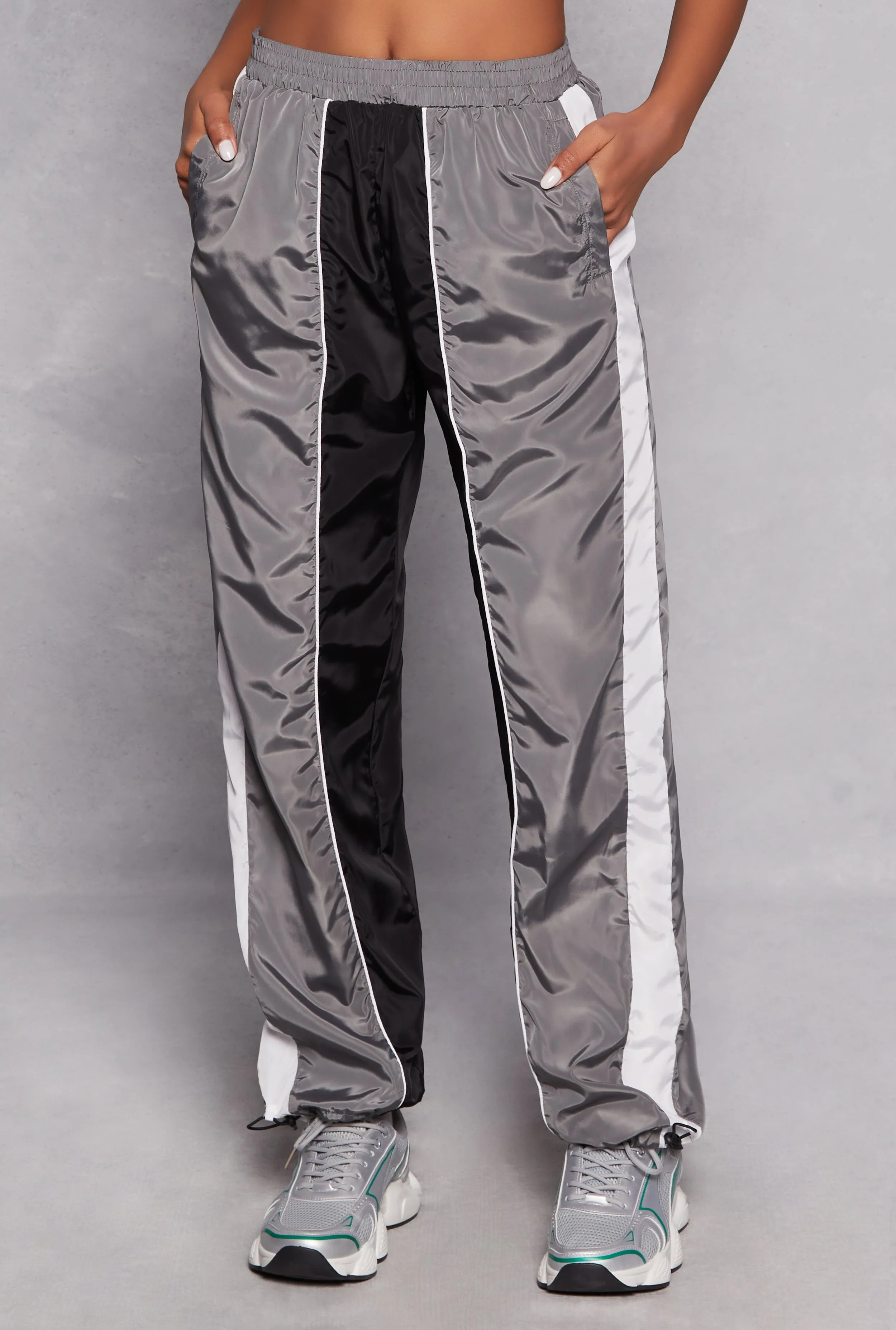 Color Blocked Contrast Stripe Track Pants sold by Rainbow product image thumbnail 2
