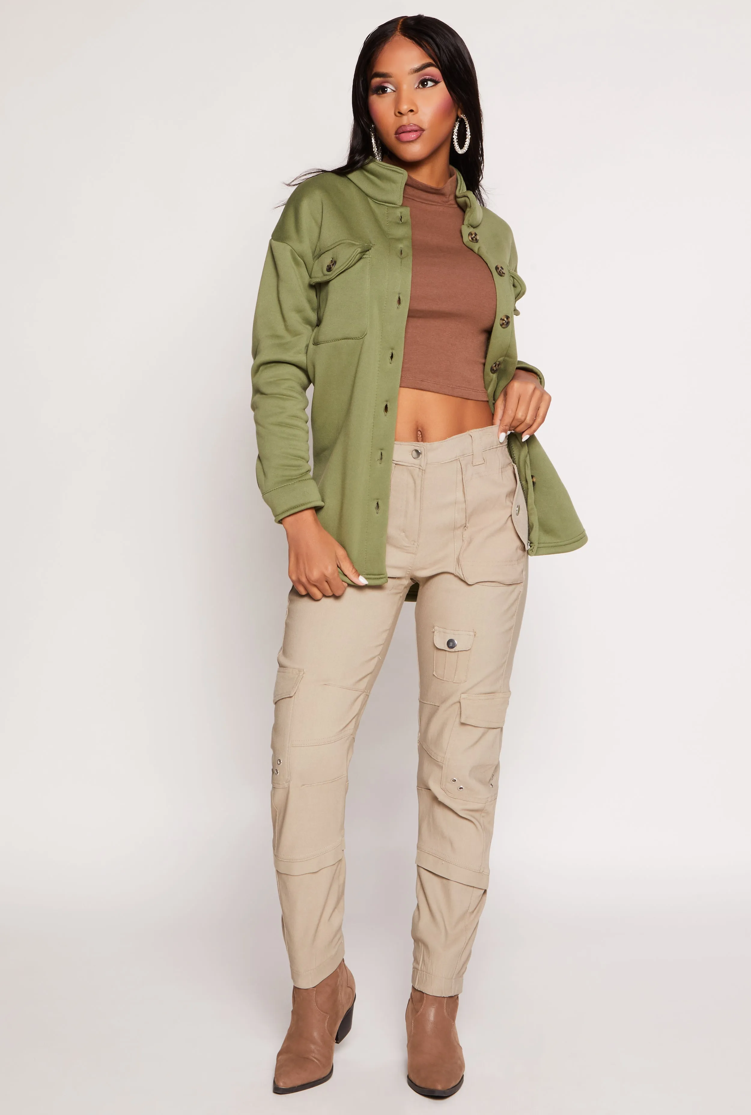 Sherpa Lined Shacket sold by Rainbow product image thumbnail 2