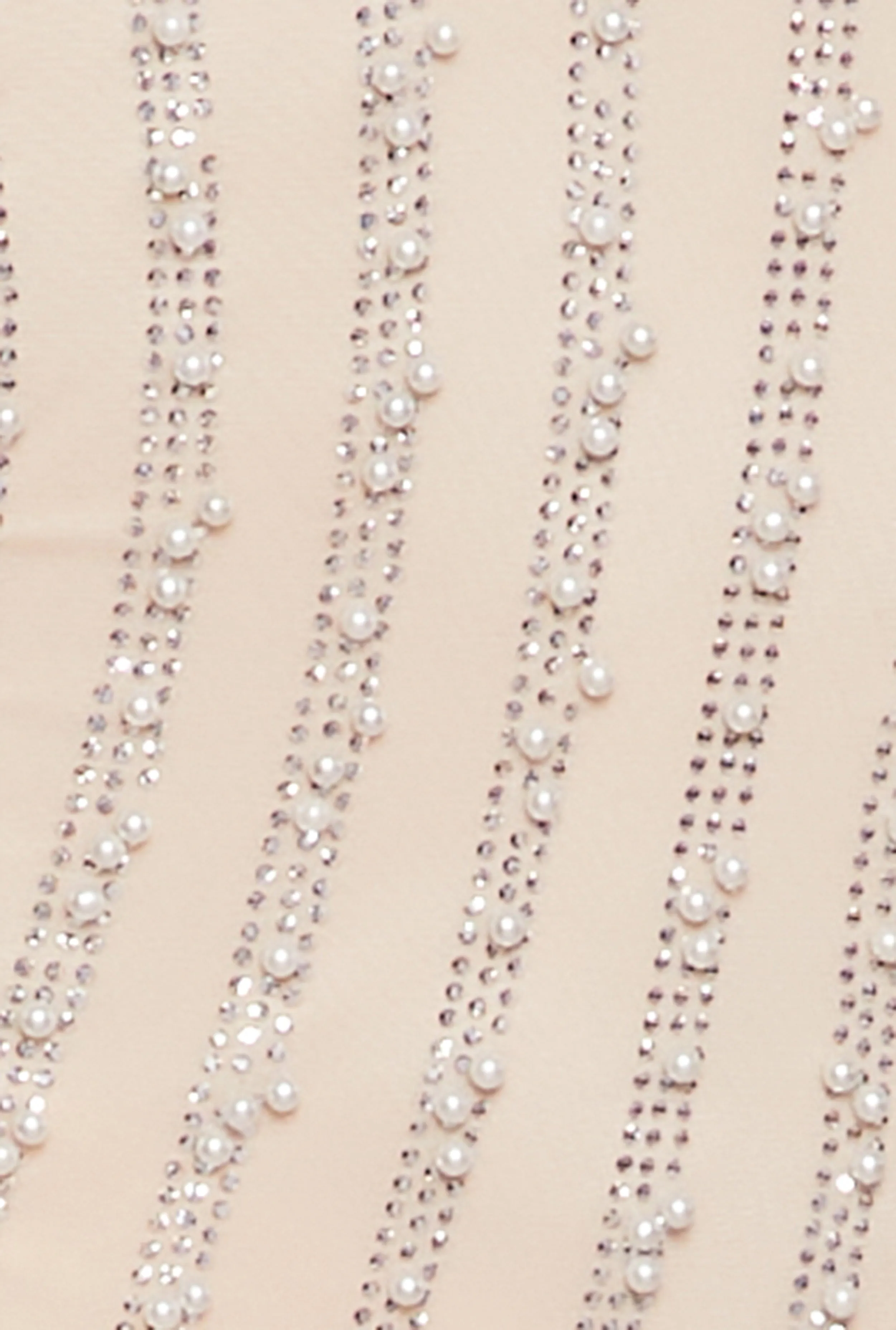 Mesh Rhinestone Faux Pearl Bustier Dress sold by Rainbow product image thumbnail 4