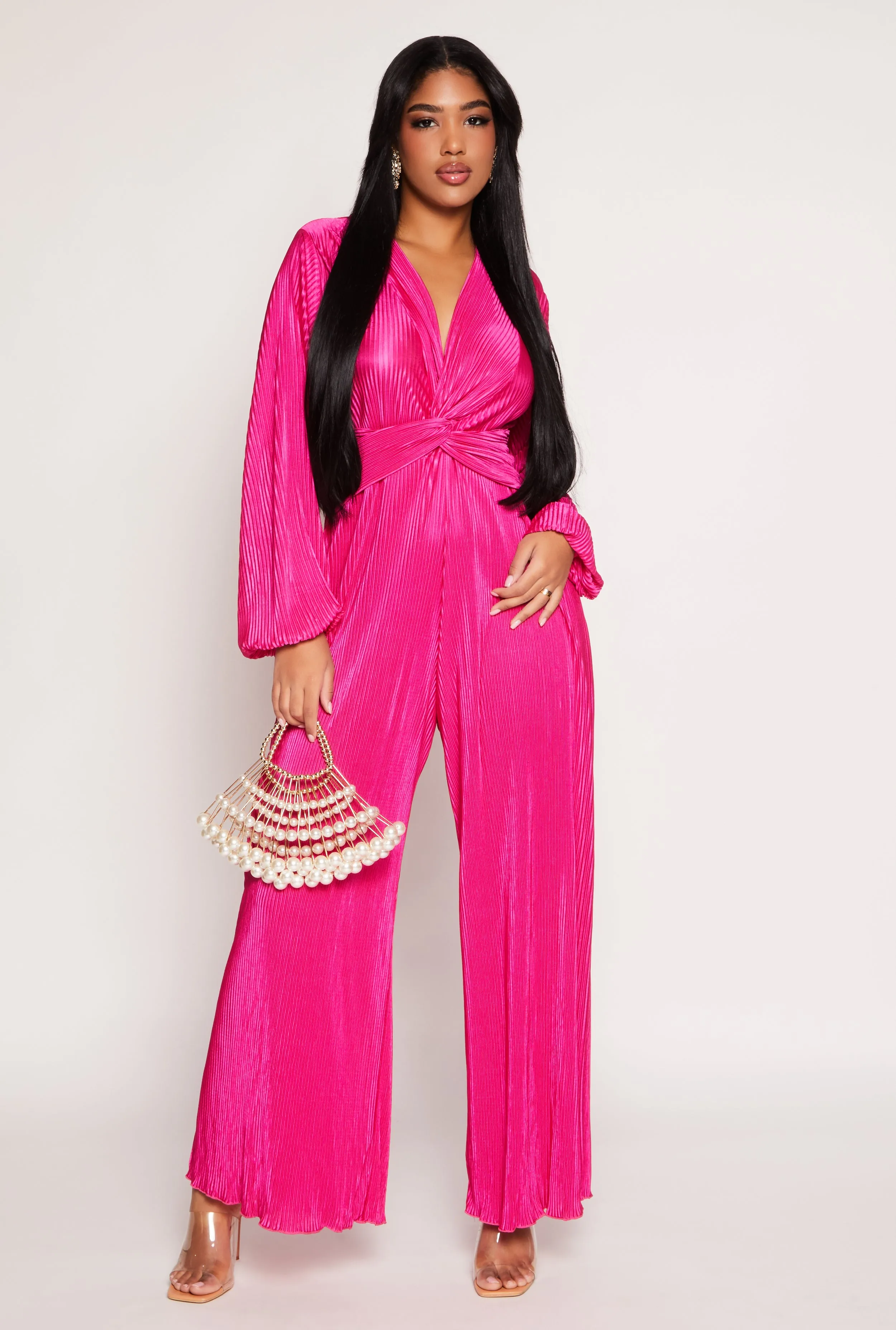 Plisse Twist Front Jumpsuit sold by Rainbow product image thumbnail 2