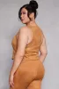 Plus Size Faux Suede Racerback Vest sold by Rainbow