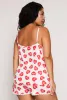 Plus Size Heart Graphic Print Pajama Cami and Shorts sold by Rainbow