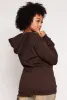 Plus Size Bear Chenille Graphic Zip Front Hoodie sold by Rainbow