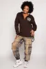 Plus Size Bear Chenille Graphic Zip Front Hoodie sold by Rainbow