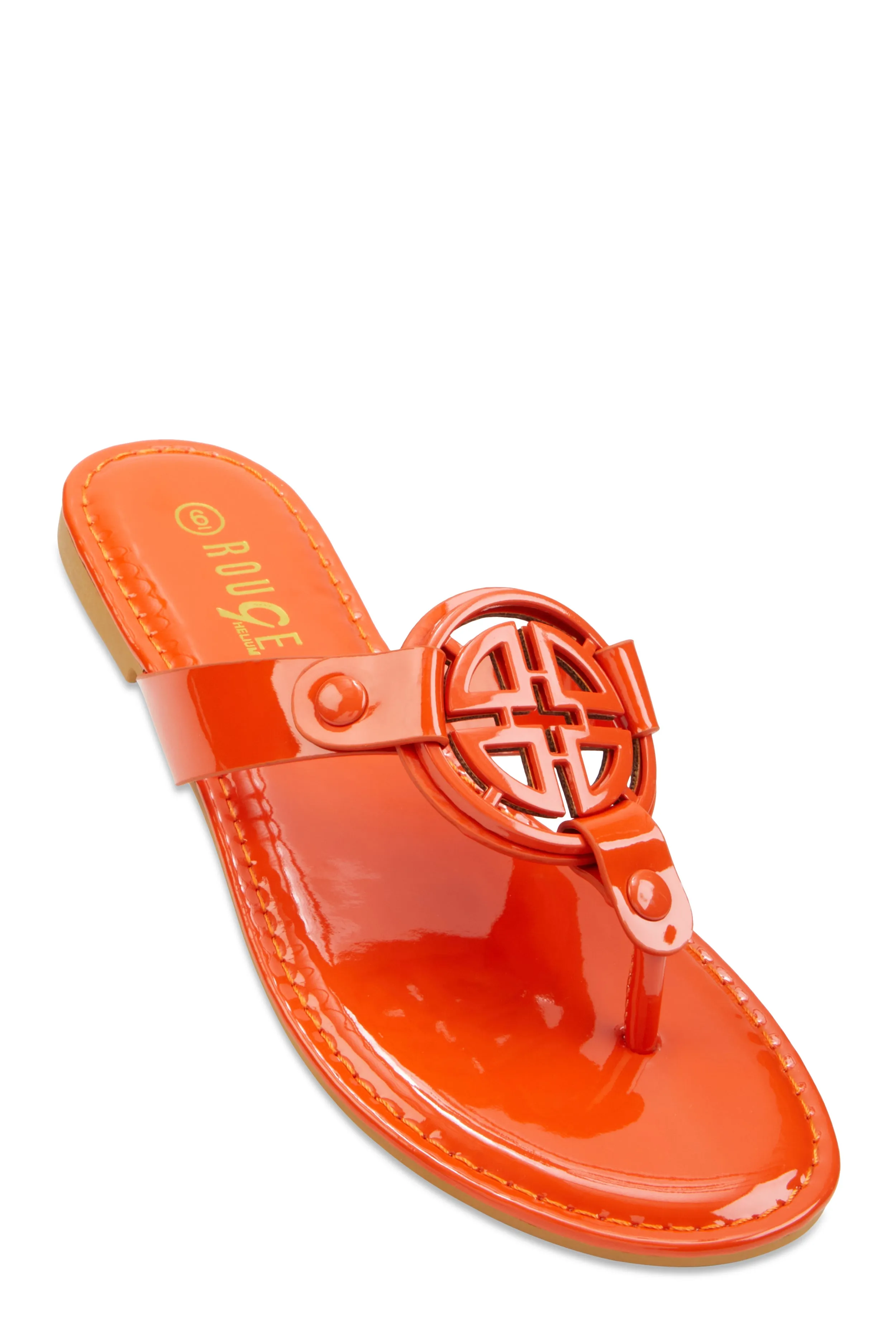 Geometric Pendant Thong Slide Sandals sold by Rainbow