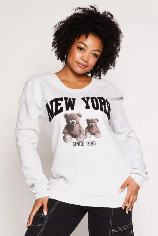 Plus Size New York Bear Sweatshirt sold by Rainbow