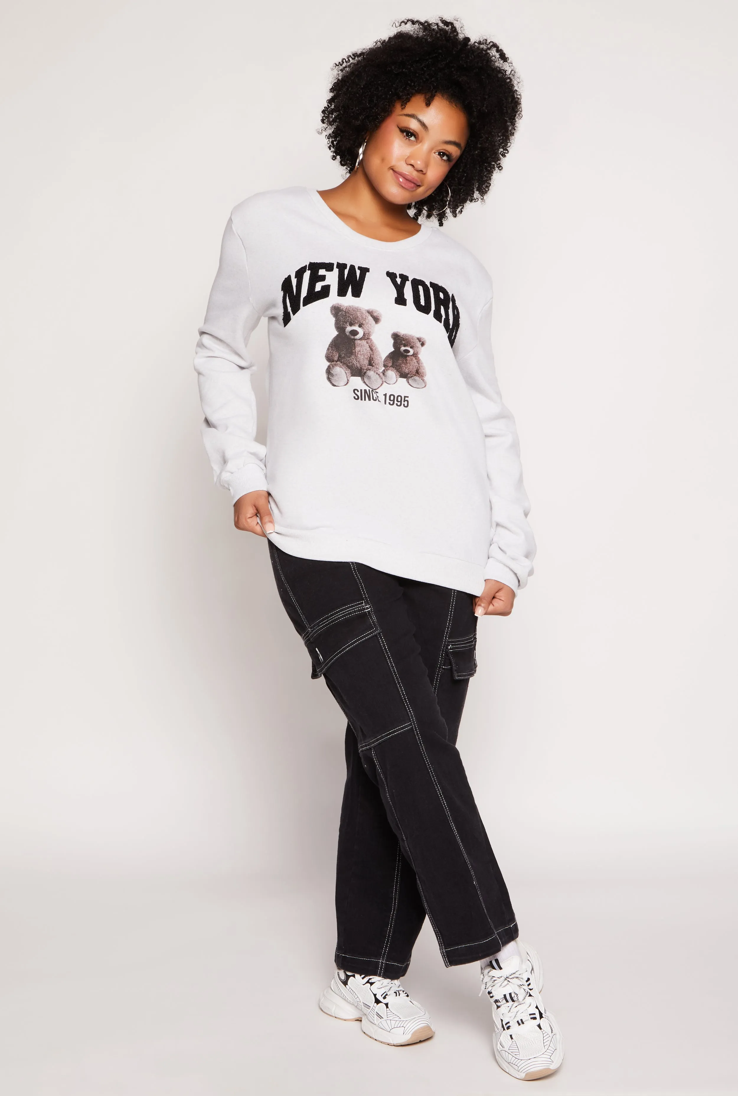 Plus Size New York Bear Sweatshirt sold by Rainbow product image thumbnail 2