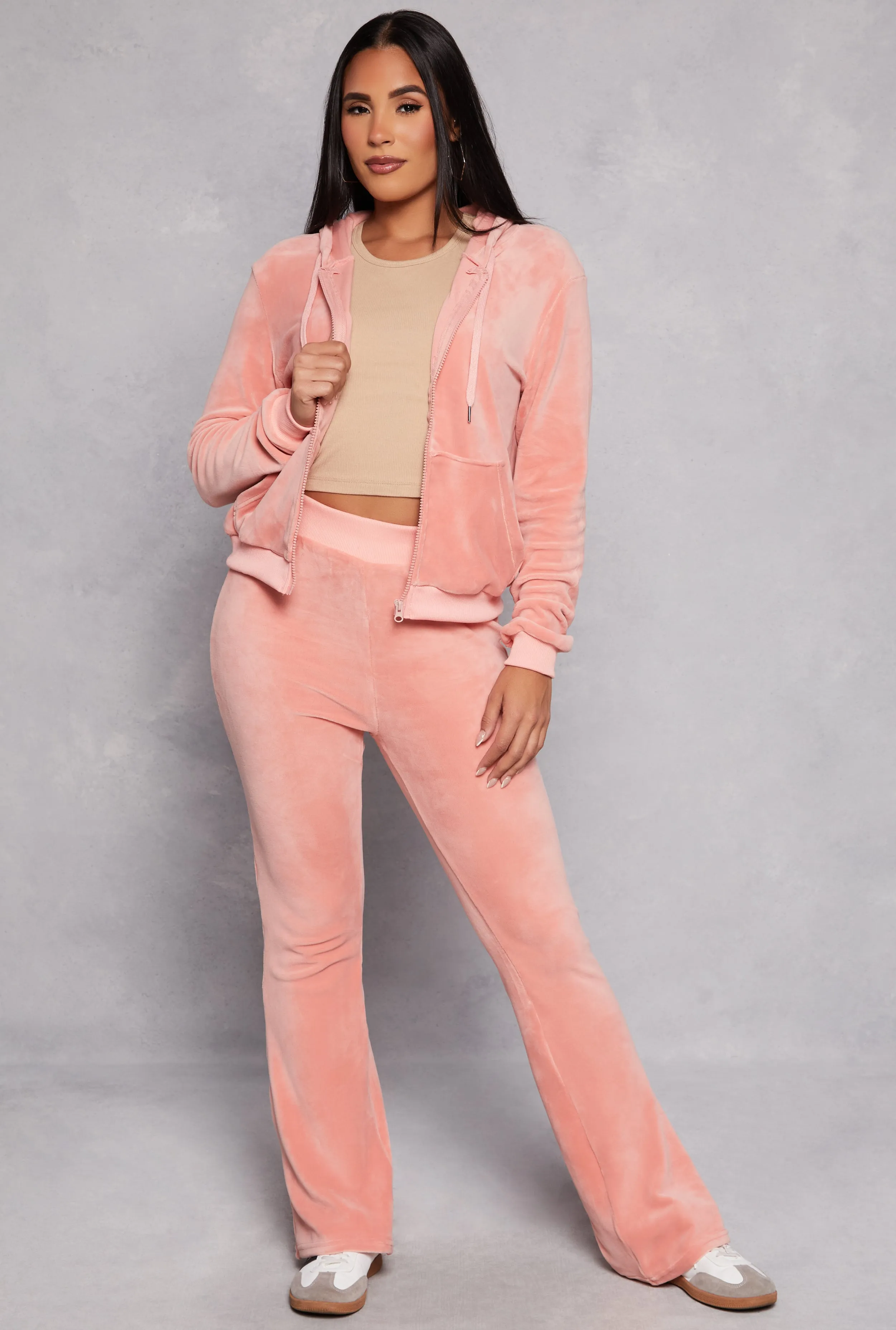 Velour Boot Cut Pants sold by Rainbow