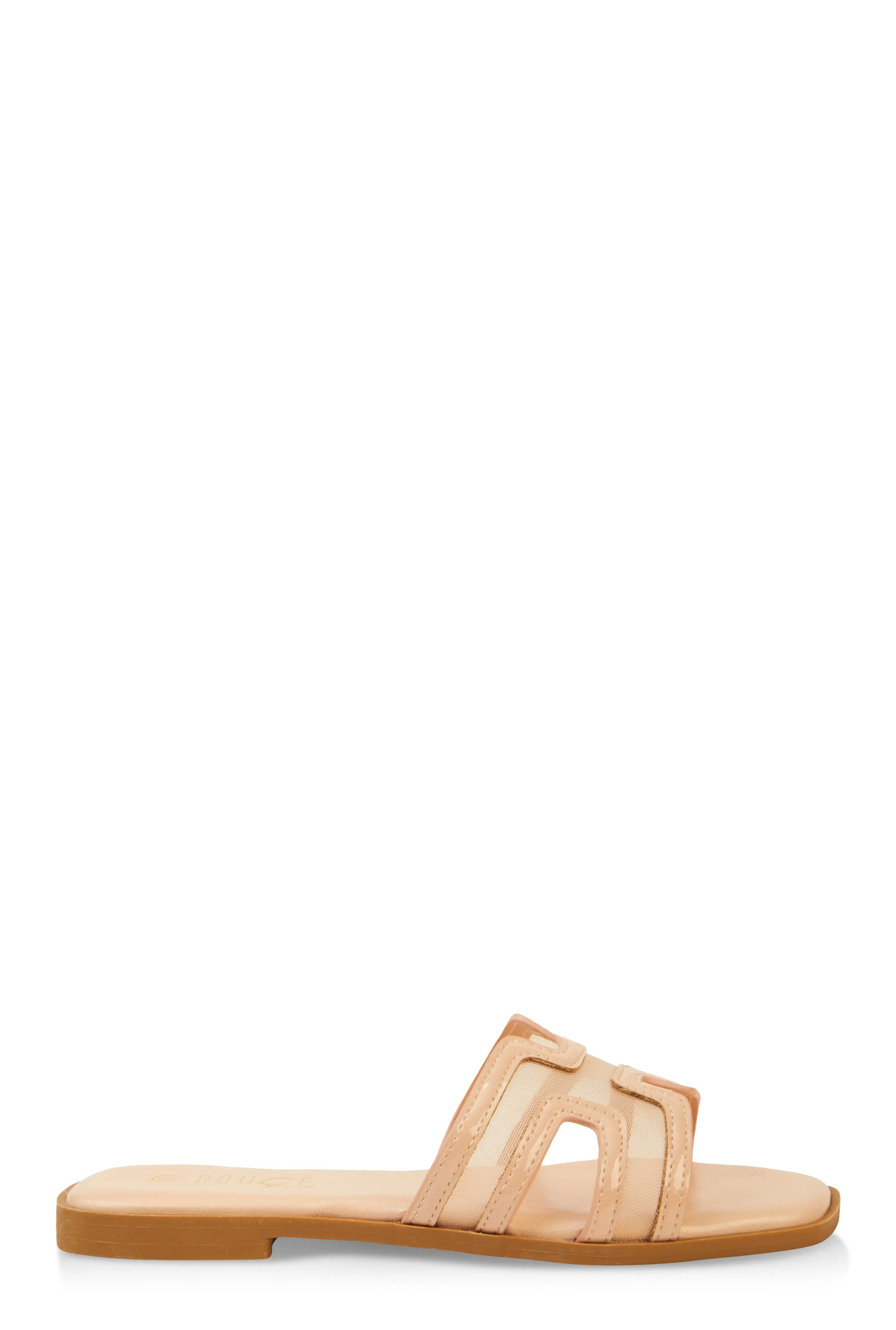 Mesh Insert Cut Out Band Slide Sandals sold by Rainbow product image thumbnail 2