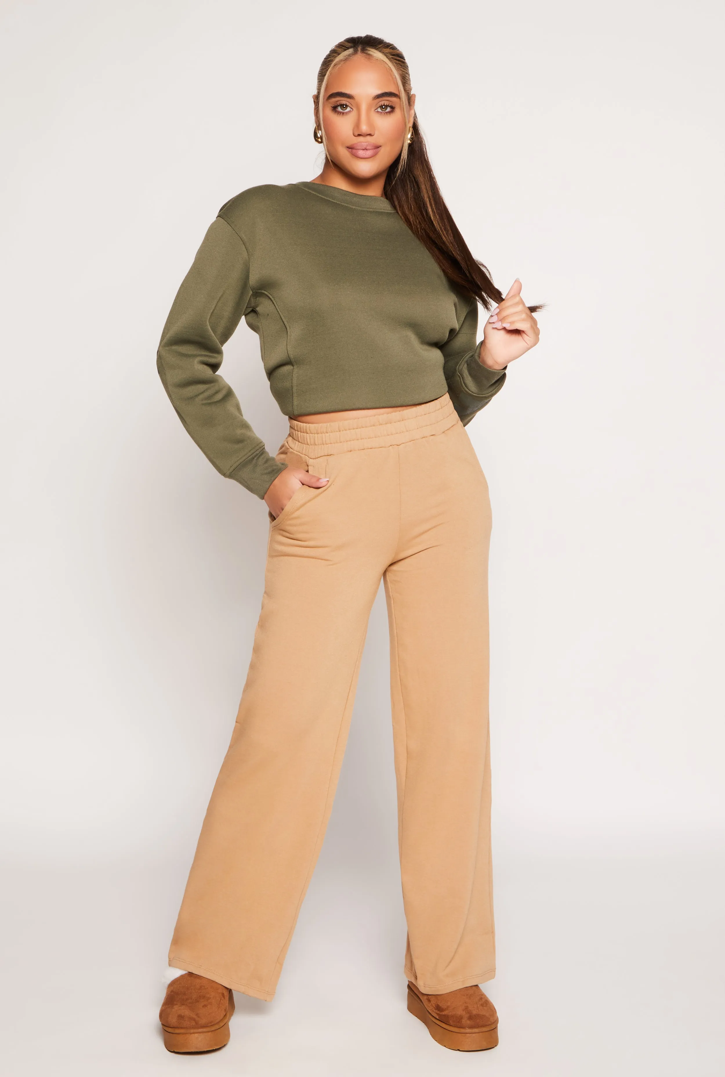 Iris Wide Leg Pull On Sweatpants sold by Rainbow