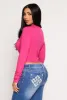Rhinestone Heart Cut Out Crop Top sold by Rainbow