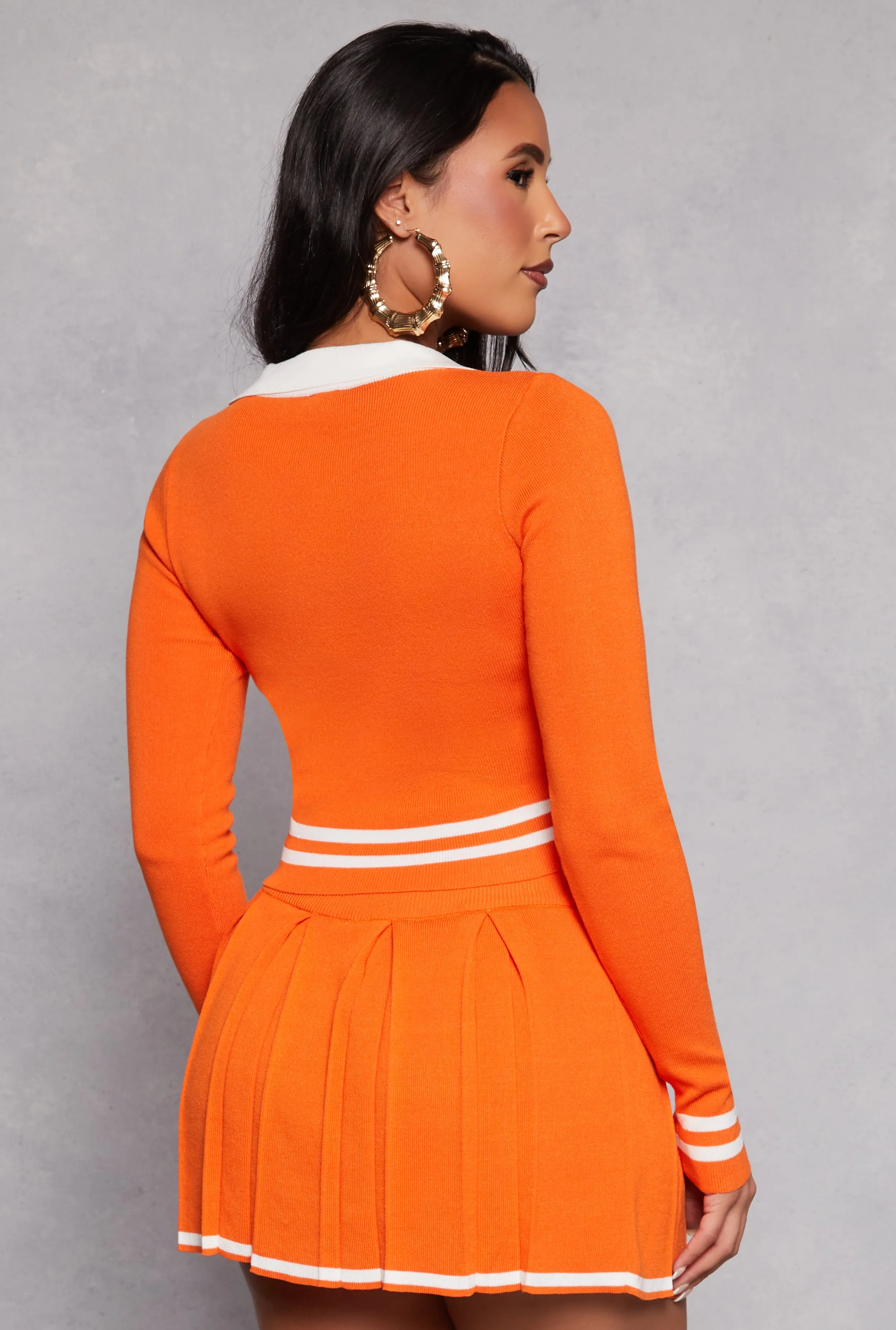 Daisy Varsity Stripe Detail Crop Top sold by Rainbow product image thumbnail 3