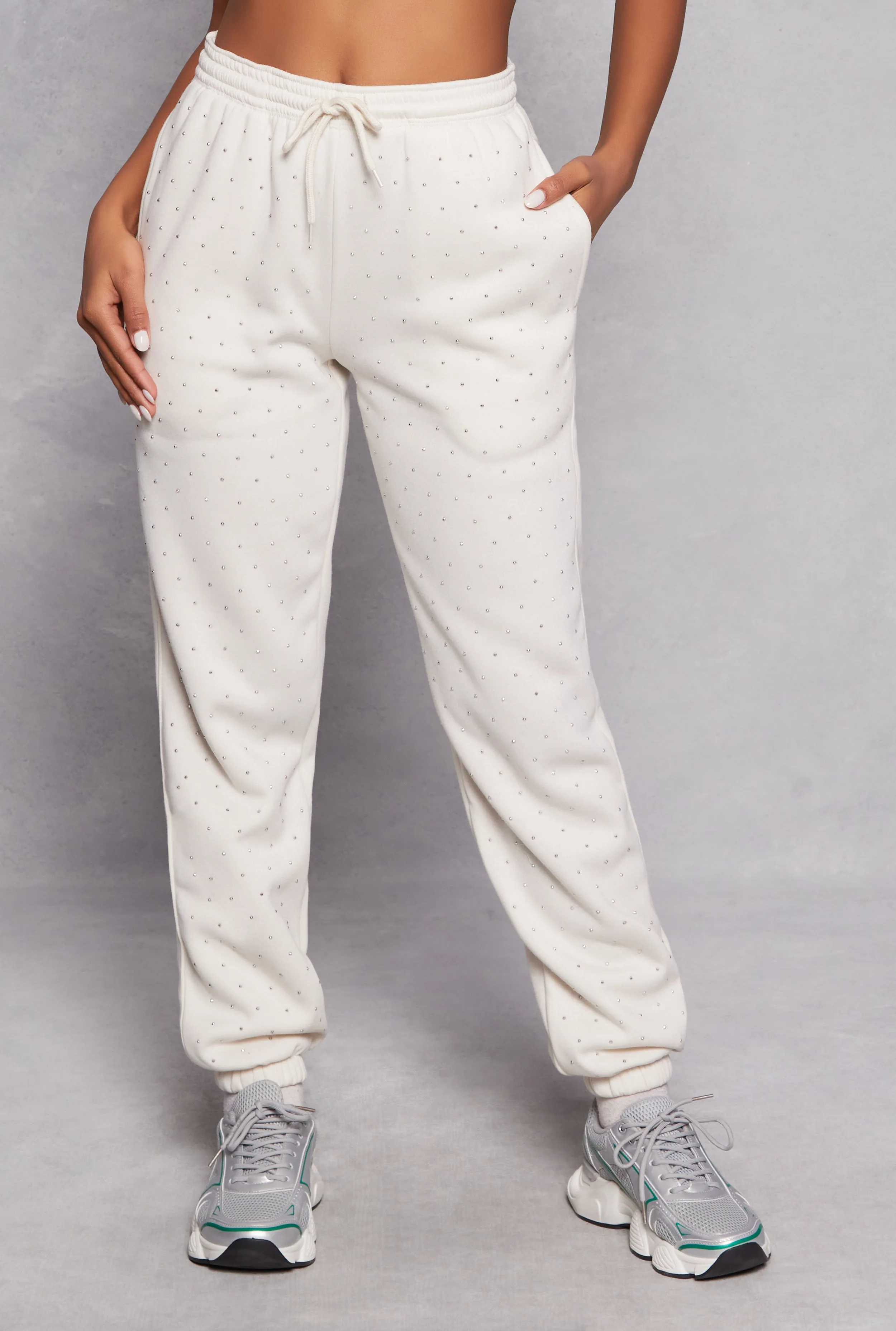 Almost Famous Rhinestone Sweatpants sold by Rainbow product image thumbnail 2