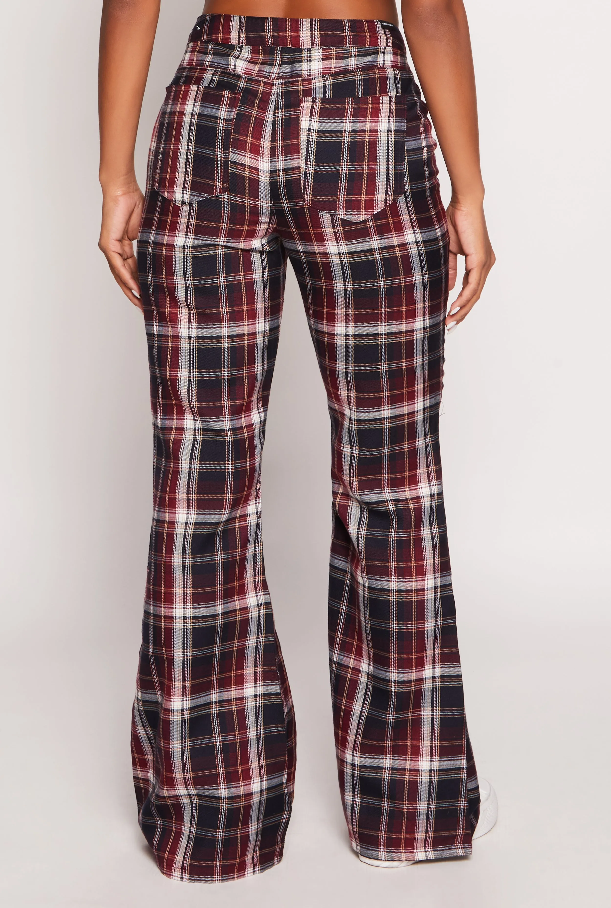Almost Famous Plaid Flare Pants sold by Rainbow product image thumbnail 3