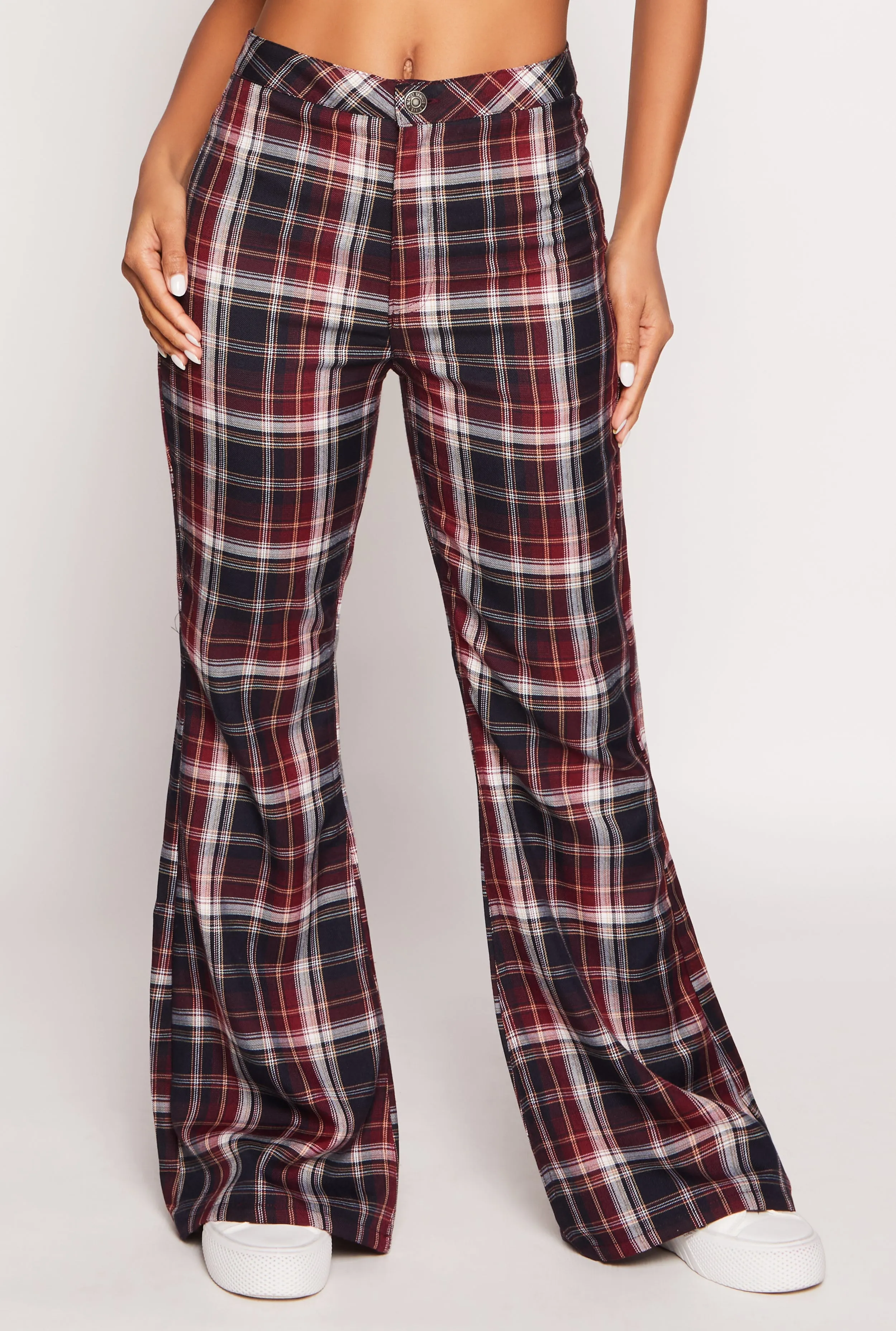 Almost Famous Plaid Flare Pants sold by Rainbow product image thumbnail 2