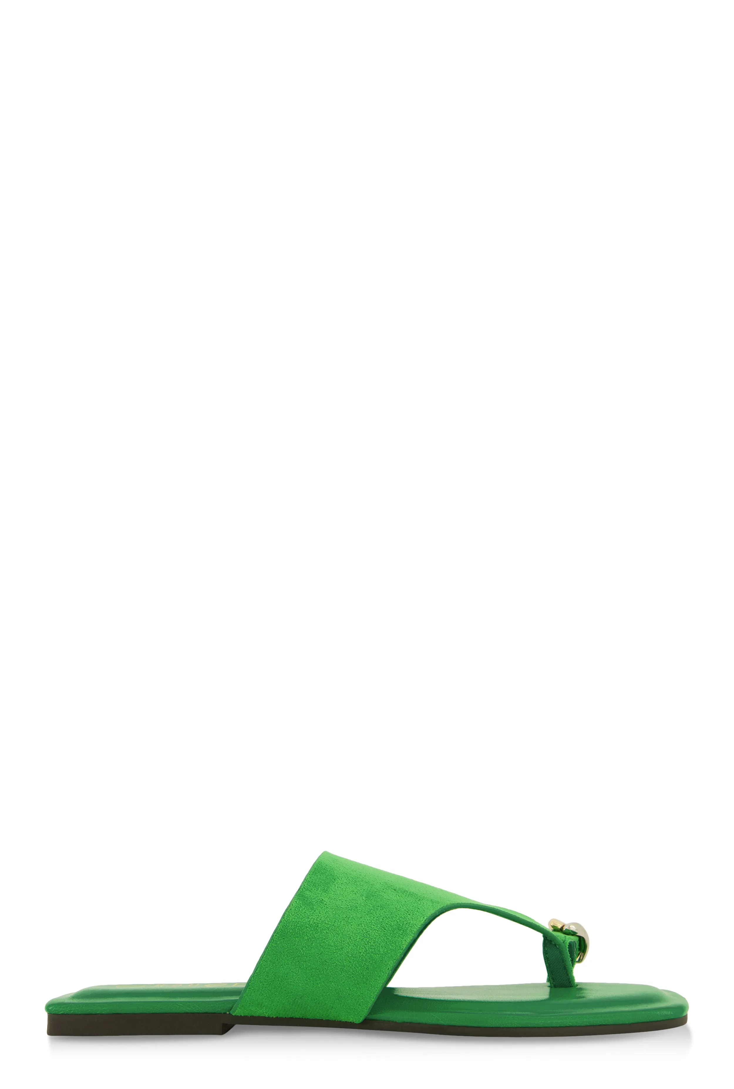 Metallic Toe Loop Detail Thong Slide Sandals sold by Rainbow product image thumbnail 2