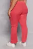 Plus Size Acid Wash Pintuck Flare Pants sold by Rainbow